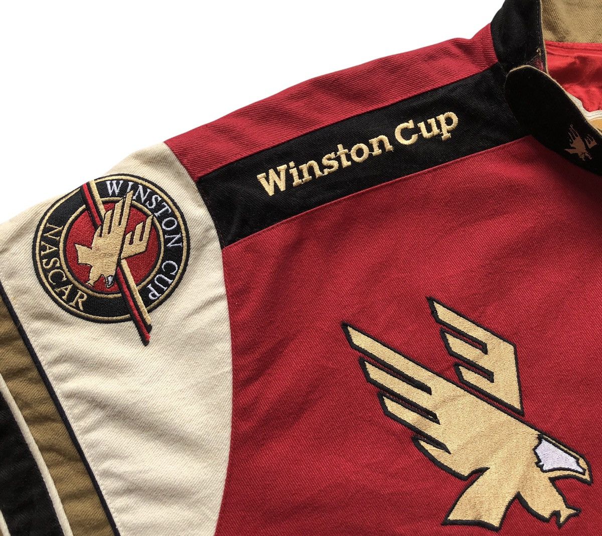 Jeff Hamilton Vintage Nascar Winston Cup Jeff Hamilton Varsity Jacket Size US XL / EU 56 / 4 - 8 Thumbnail