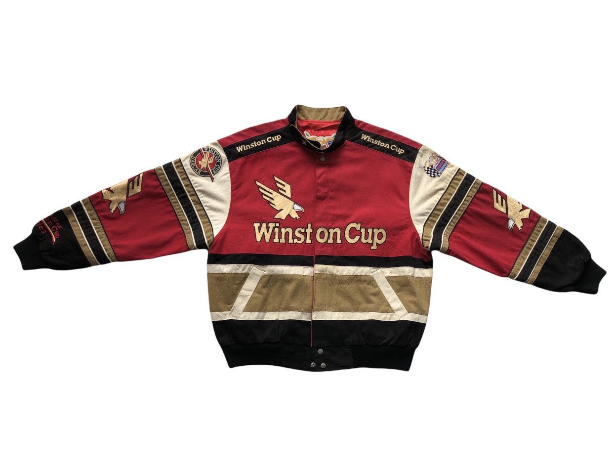 Jeff Hamilton Vintage Nascar Winston Cup Jeff Hamilton Varsity Jacket Size US XL / EU 56 / 4 - 4 Thumbnail