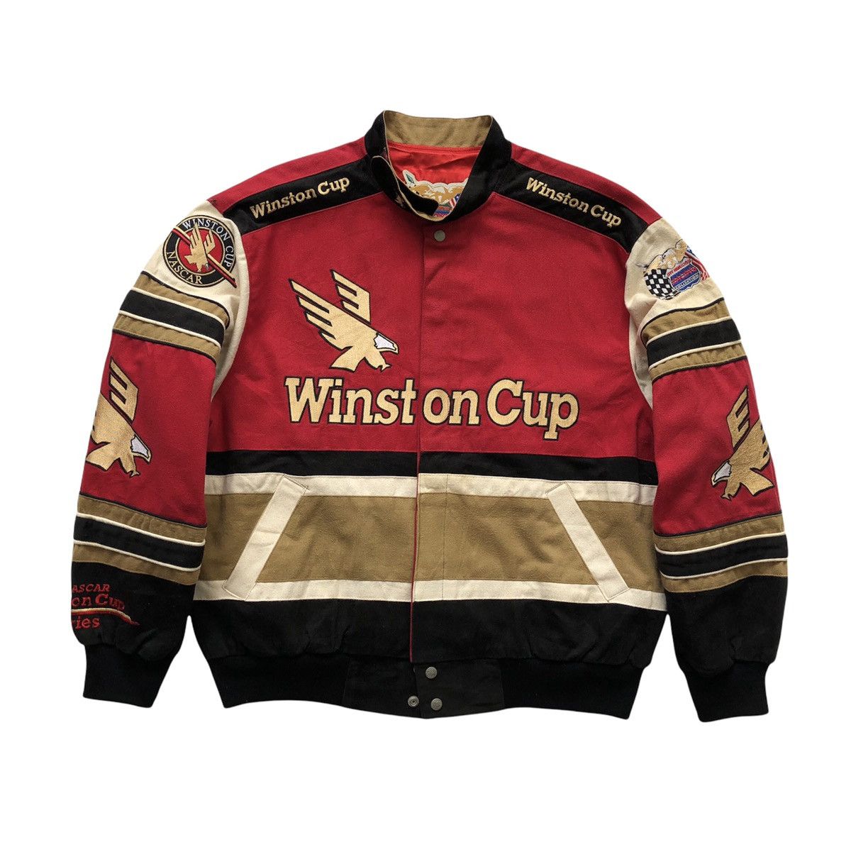 Jeff Hamilton Vintage Nascar Winston Cup Jeff Hamilton Varsity Jacket Size US XL / EU 56 / 4 - 3 Thumbnail