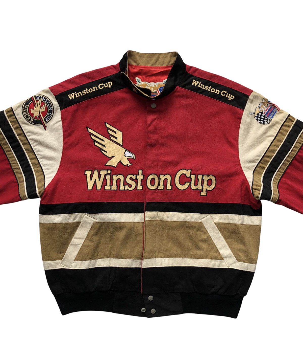 Jeff Hamilton Vintage Nascar Winston Cup Jeff Hamilton Varsity Jacket Size US XL / EU 56 / 4 - 5 Thumbnail