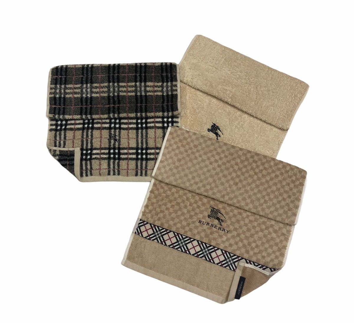 Burberry Burberry Embossed Logo Face Towel Lot 3 lots Size ONE SIZE - 3 Thumbnail