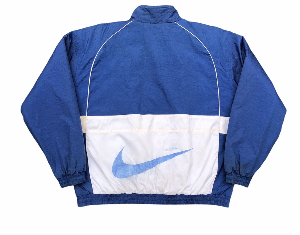 Nike 🔥Vintage 90s Nike swoosh big logo two tones light jackets Size US M / EU 48-50 / 2 - 8 Thumbnail