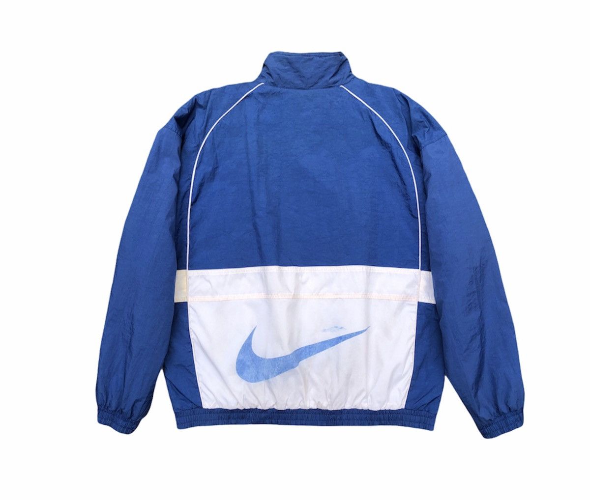 Nike 🔥Vintage 90s Nike swoosh big logo two tones light jackets Size US M / EU 48-50 / 2 - 7 Thumbnail