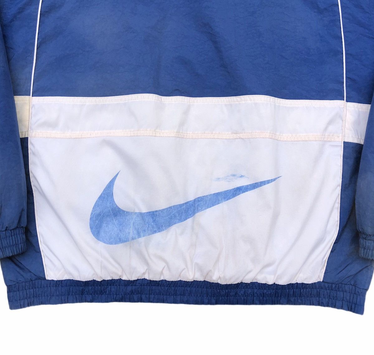 Nike 🔥Vintage 90s Nike swoosh big logo two tones light jackets Size US M / EU 48-50 / 2 - 9 Thumbnail