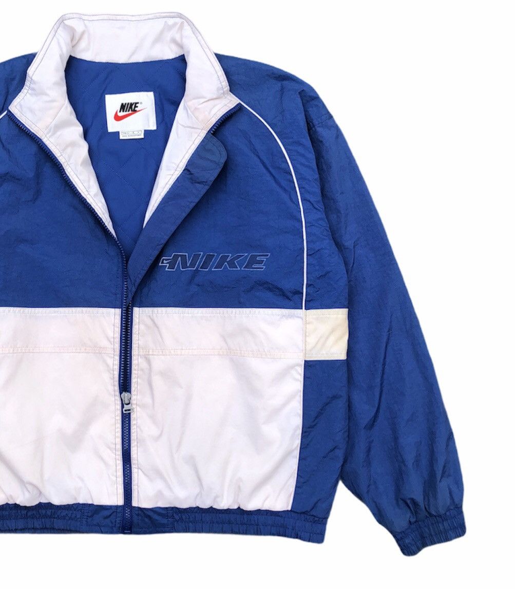 Nike 🔥Vintage 90s Nike swoosh big logo two tones light jackets Size US M / EU 48-50 / 2 - 6 Thumbnail