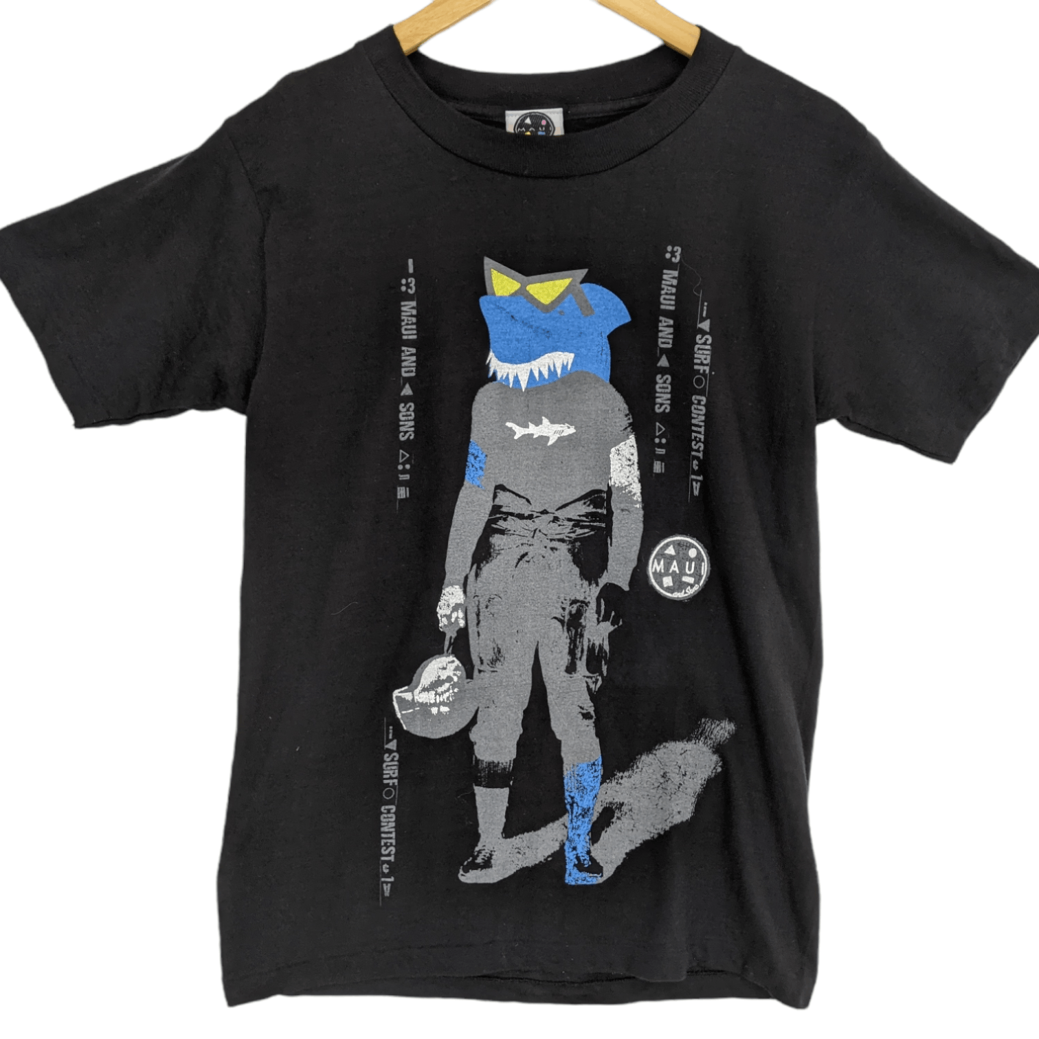 Maui and Sons × Vintage Vintage 90's MAUI & SONS Graphic T-Shirt Single Stitches Size US S / EU 44-46 / 1 - 2 Thumbnail
