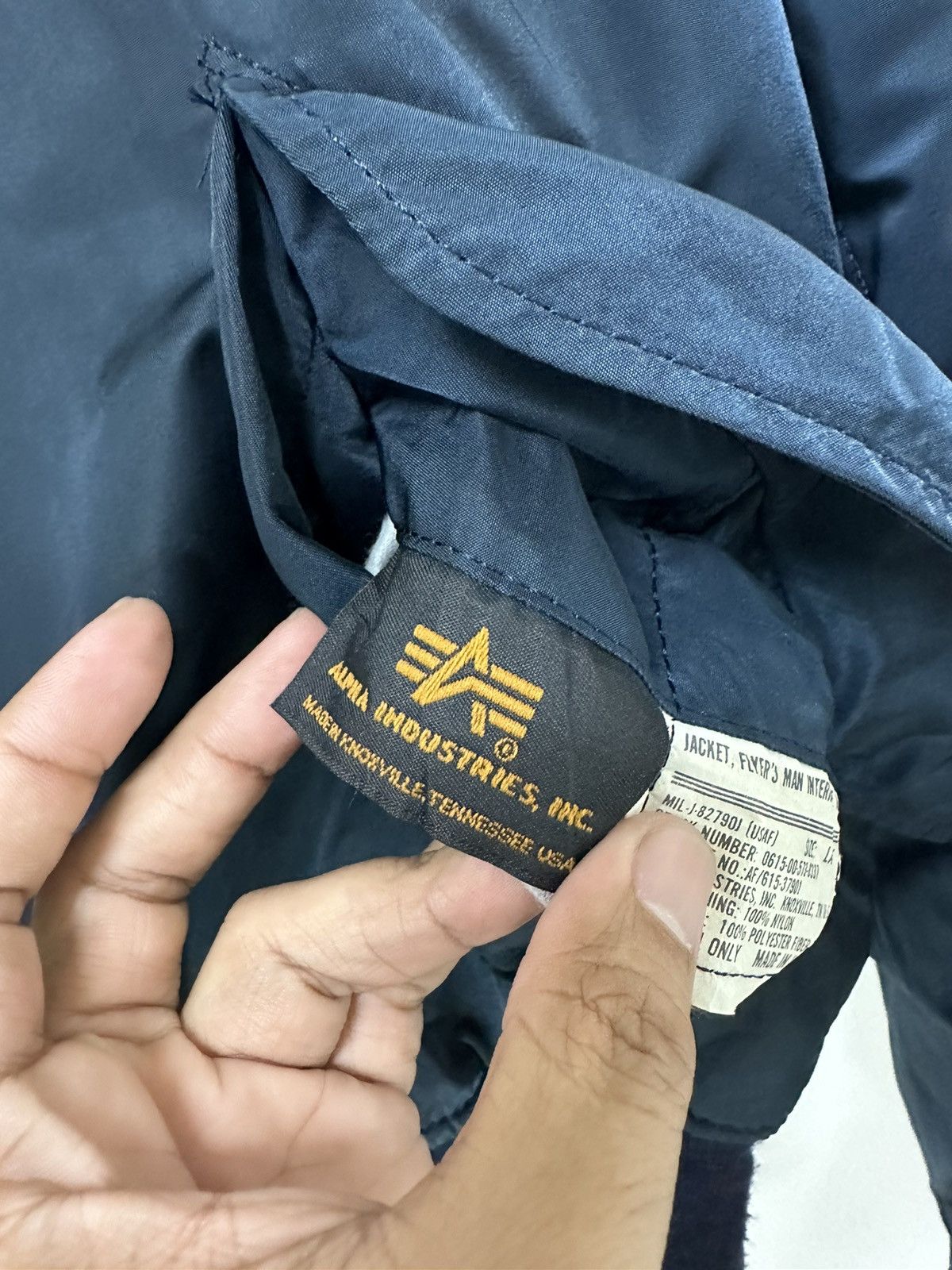 Alpha Industries × Vintage Vintage 90’s MA-1 Bomber Jacket Alpha Industries Made In USA Size US L / EU 52-54 / 3 - 5 Thumbnail