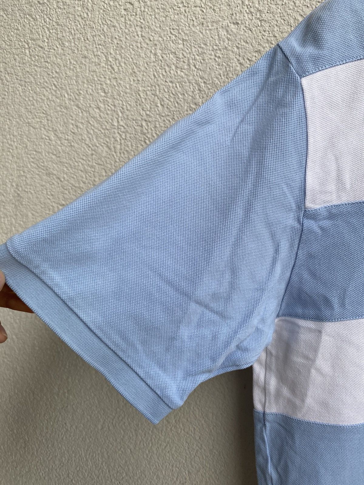 Yves Saint Laurent YSL Polo Logo Summer YSL T-shirt blue white Size US M / EU 48-50 / 2 - 10 Thumbnail