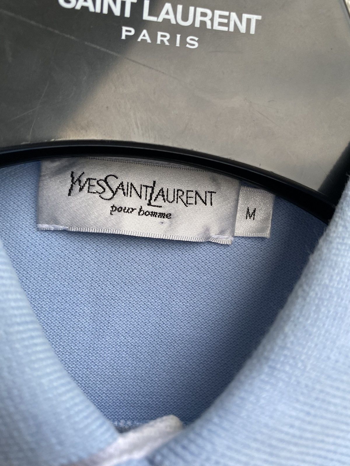 Yves Saint Laurent YSL Polo Logo Summer YSL T-shirt blue white Size US M / EU 48-50 / 2 - 5 Thumbnail