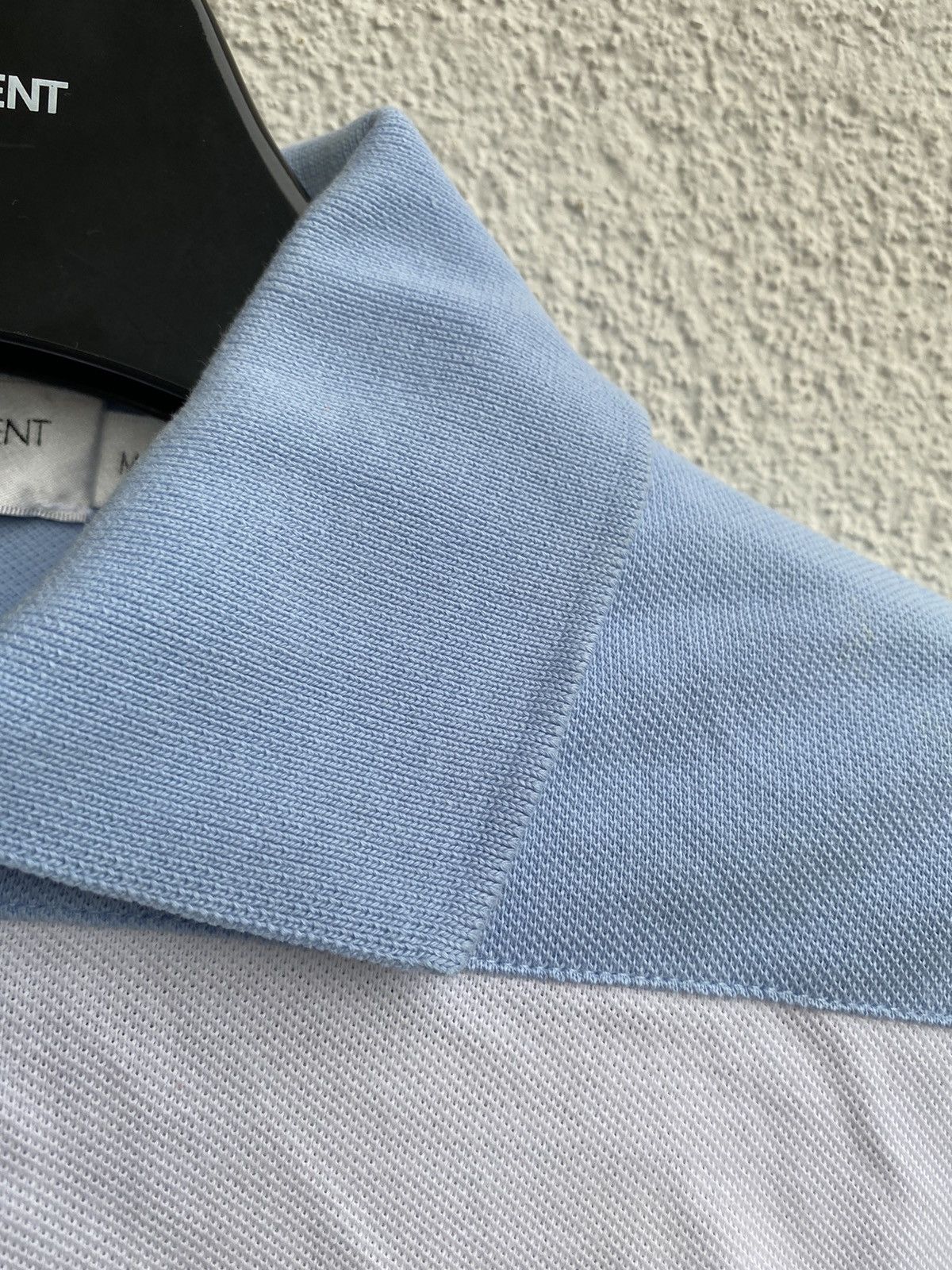 Yves Saint Laurent YSL Polo Logo Summer YSL T-shirt blue white Size US M / EU 48-50 / 2 - 8 Thumbnail