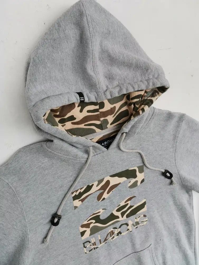 Billabong Rare!!! Billabong Big Logo Camo Hoodie Sweatshirt Size US L / EU 52-54 / 3 - 5 Thumbnail