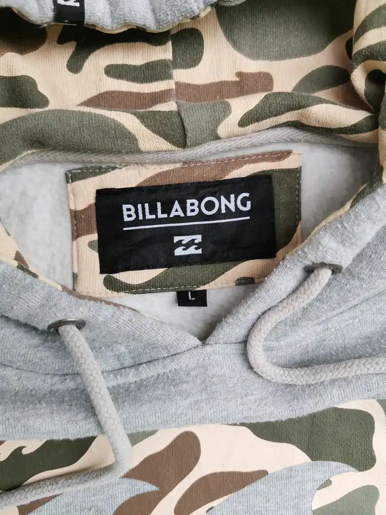 Billabong Rare!!! Billabong Big Logo Camo Hoodie Sweatshirt Size US L / EU 52-54 / 3 - 6 Thumbnail