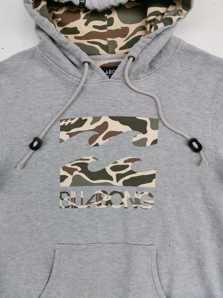 Billabong Rare!!! Billabong Big Logo Camo Hoodie Sweatshirt Size US L / EU 52-54 / 3 - 3 Thumbnail
