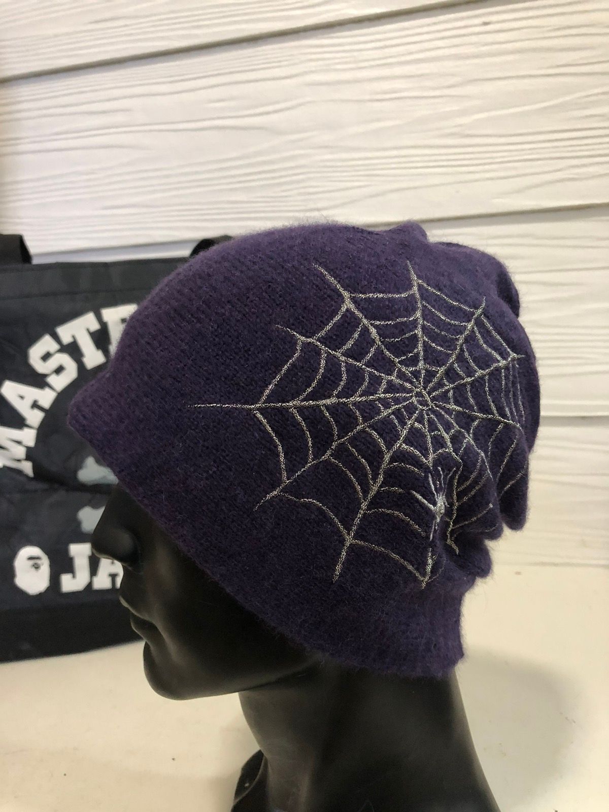 Hysteric Glamour Hysteric Glamour spider web beanie | Grailed