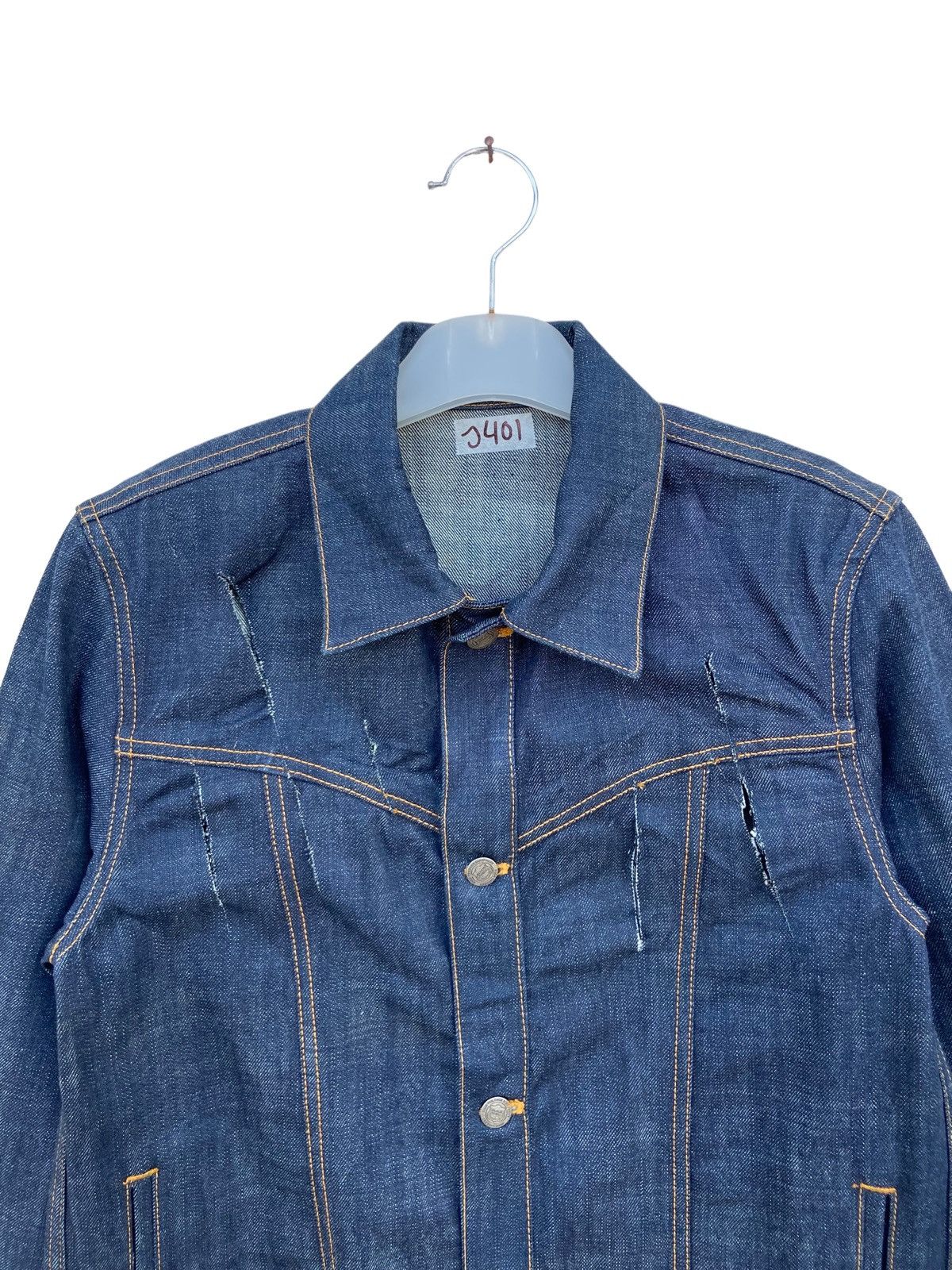Japanese Brand Black Rebel Distressed Denim Jacket Size US M / EU 48-50 / 2 - 3 Thumbnail