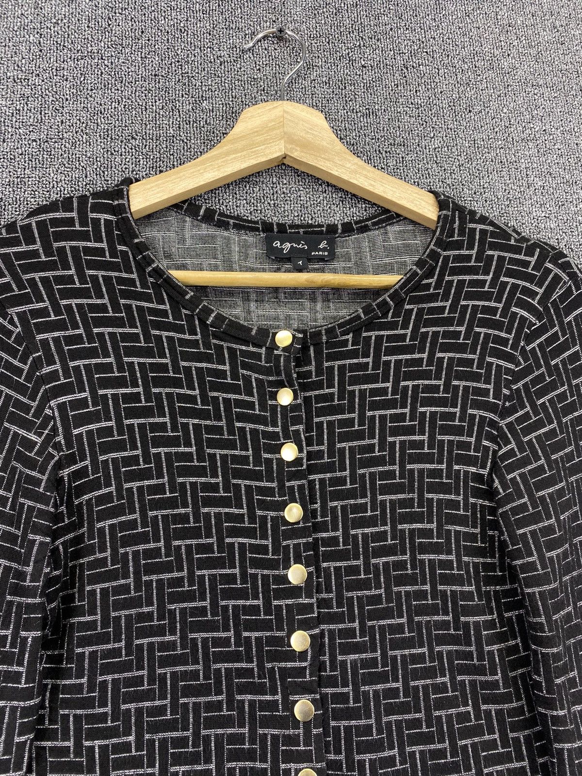 agnes b. Vintage Agnes B Shirts Button Up Nice Design Cardigan Size XXS / US 00 / IT 34 - 5 Thumbnail