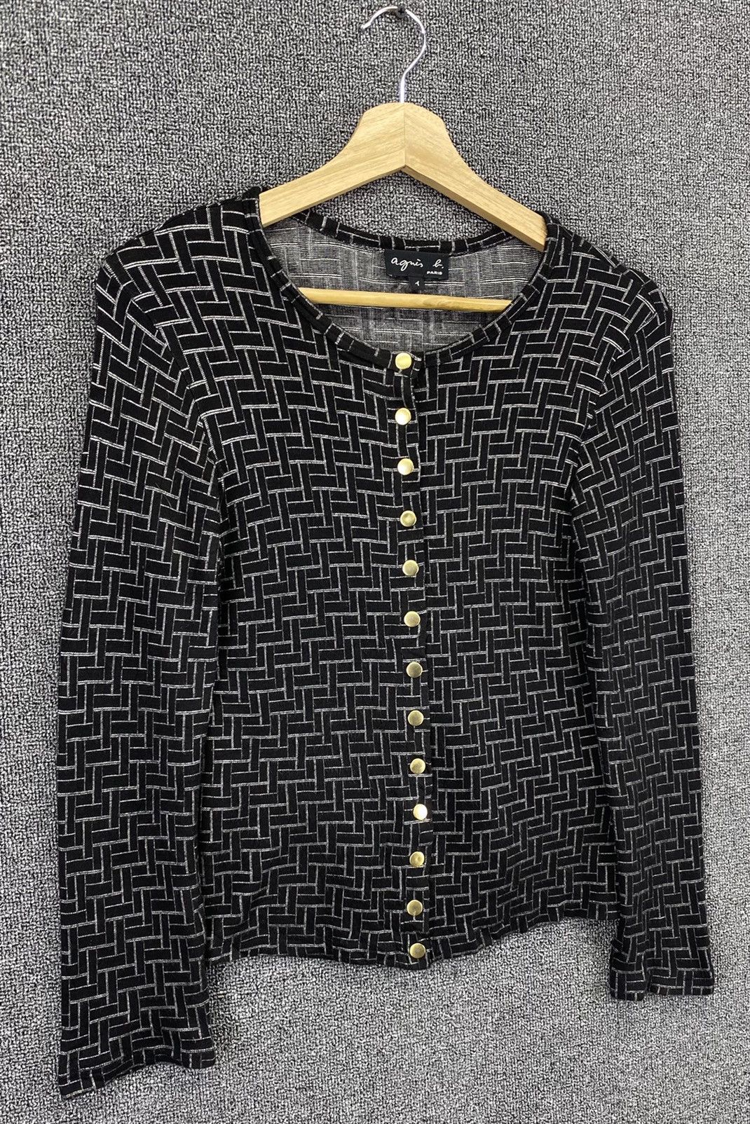 agnes b. Vintage Agnes B Shirts Button Up Nice Design Cardigan Size XXS / US 00 / IT 34 - 2 Thumbnail