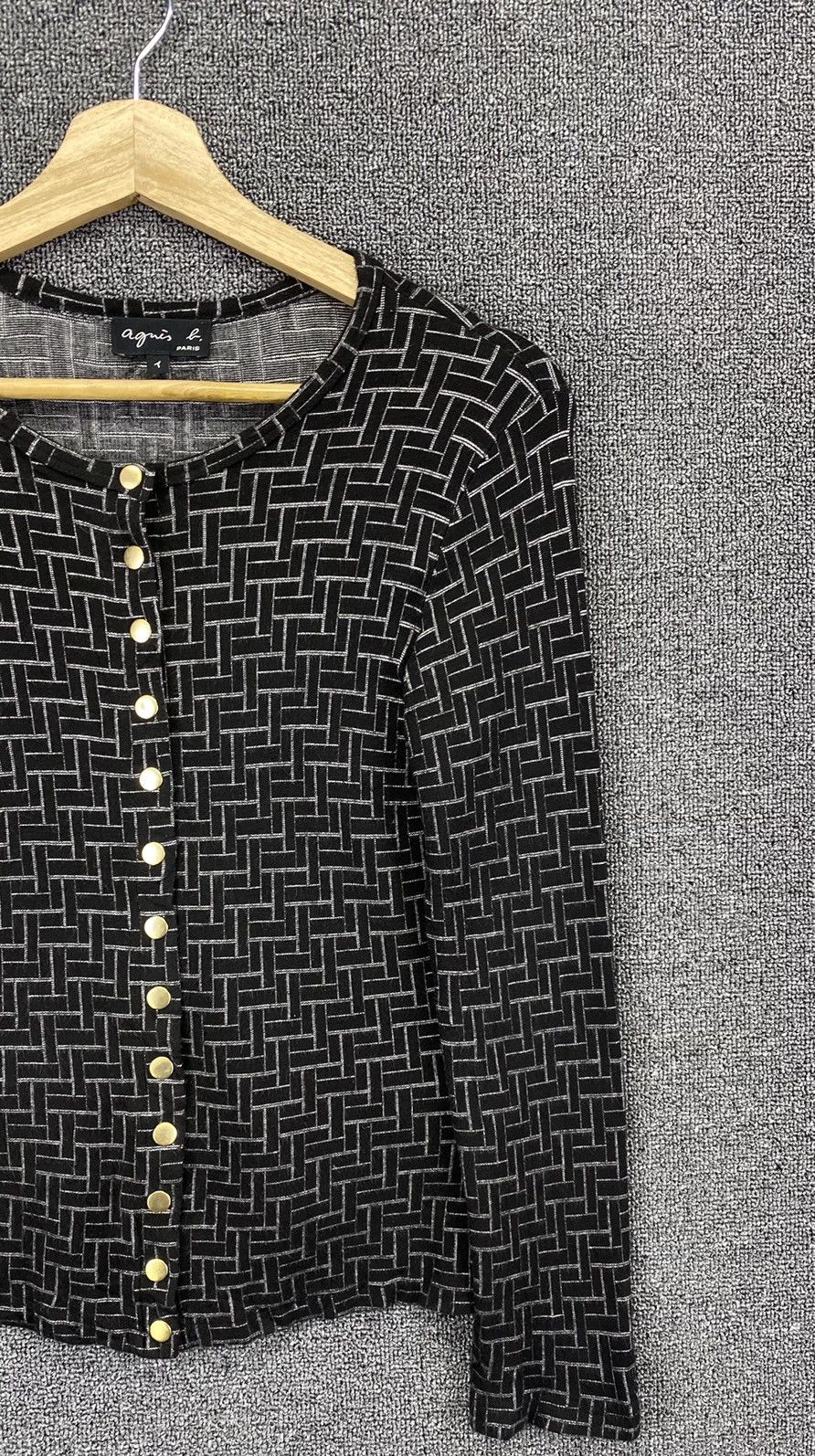 agnes b. Vintage Agnes B Shirts Button Up Nice Design Cardigan Size XXS / US 00 / IT 34 - 4 Thumbnail