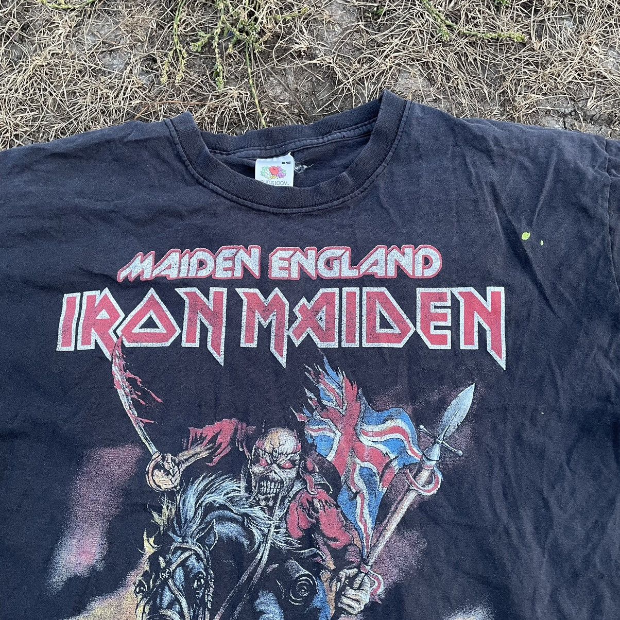 Band Tees Vintage Y2K Thrashed Maiden Horror Face 90s Skulls Tee Band Size US L / EU 52-54 / 3 - 6 Thumbnail