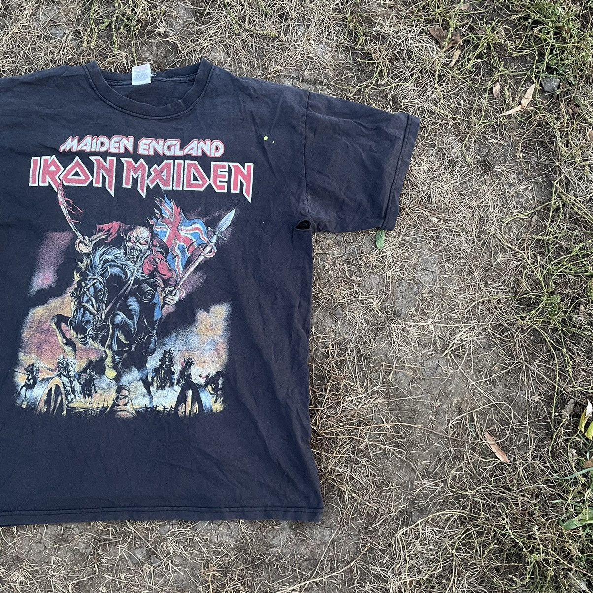 Band Tees Vintage Y2K Thrashed Maiden Horror Face 90s Skulls Tee Band Size US L / EU 52-54 / 3 - 2 Thumbnail