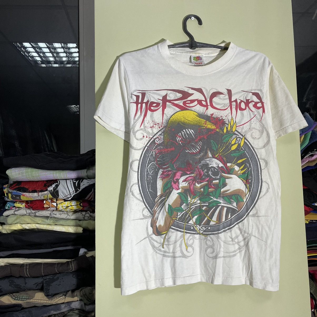 Vintage Vintage 90s Graphic Tee Horror Skull Vamp Grunge Streetwear Size US S / EU 44-46 / 1 - 3 Thumbnail