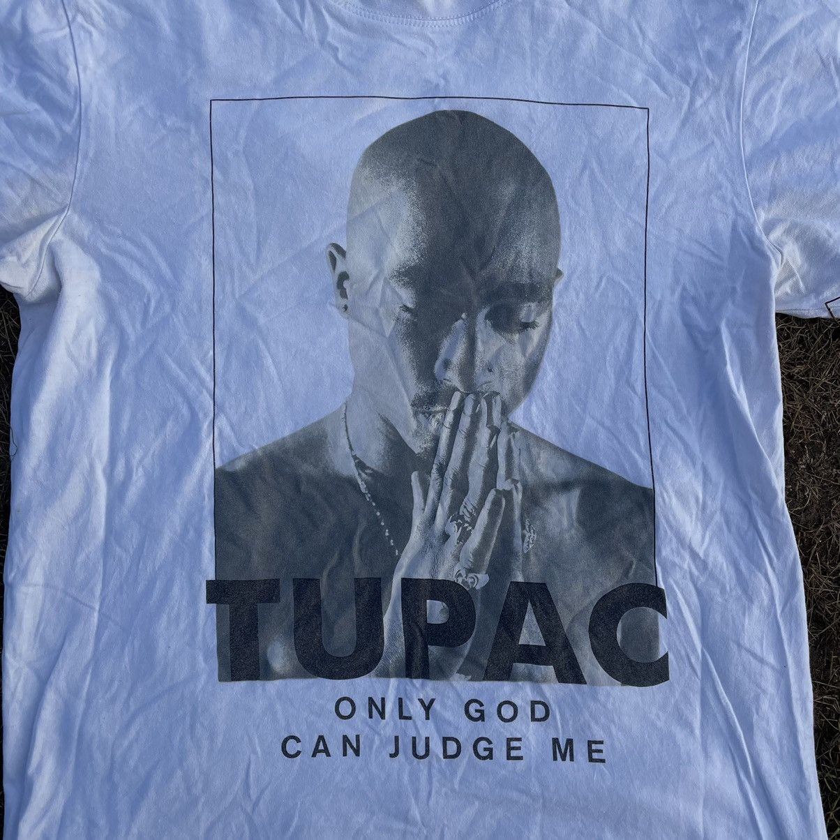 Vintage Vintage Y2K Sun Faded Tupac Graphic Tee Streetwear Slim M Size US M / EU 48-50 / 2 - 4 Thumbnail