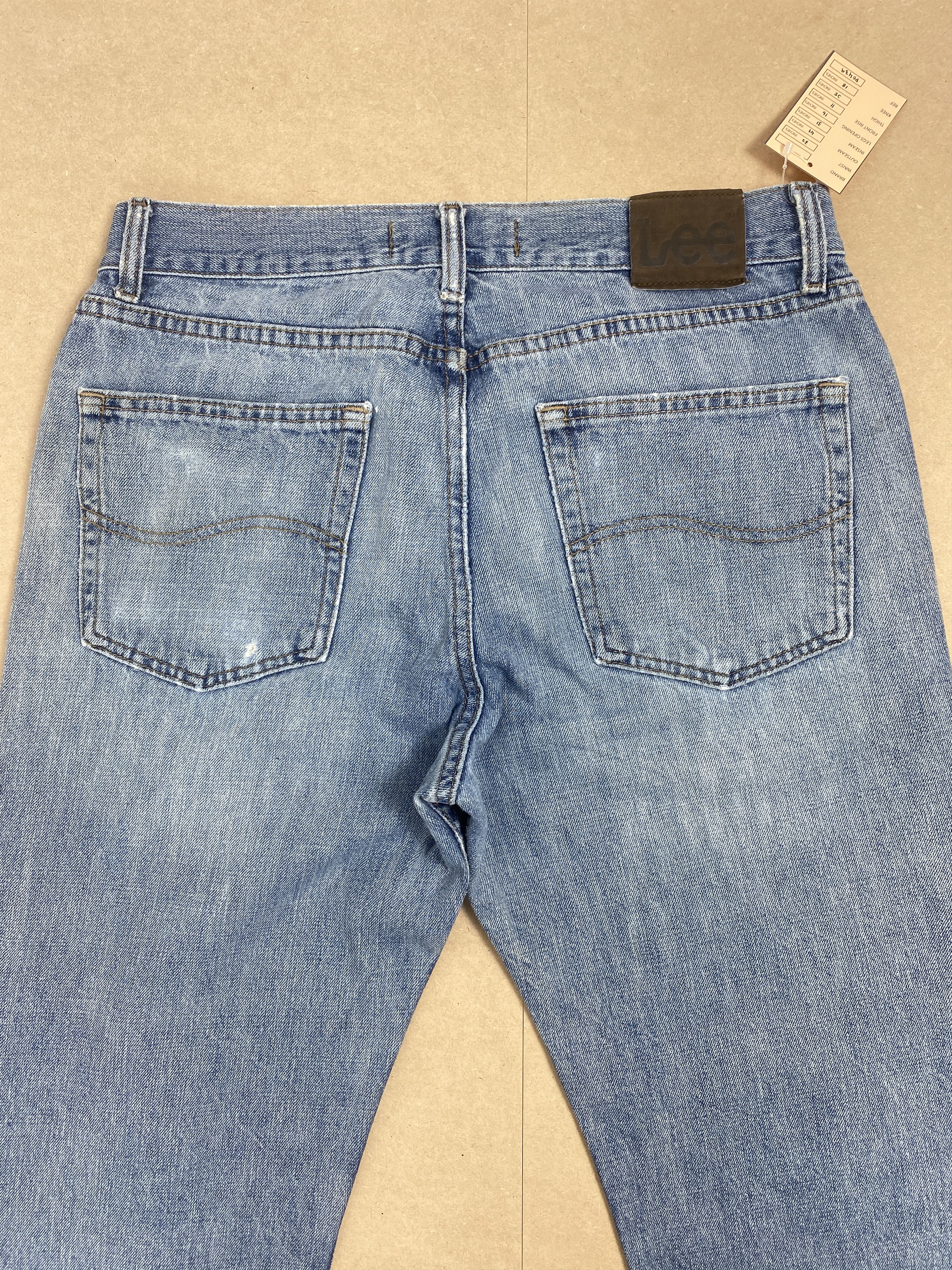 Lee Vintage Lee Straight Cut Faded Mid Wash Jeans Size US 32 / EU 48 - 7 Thumbnail