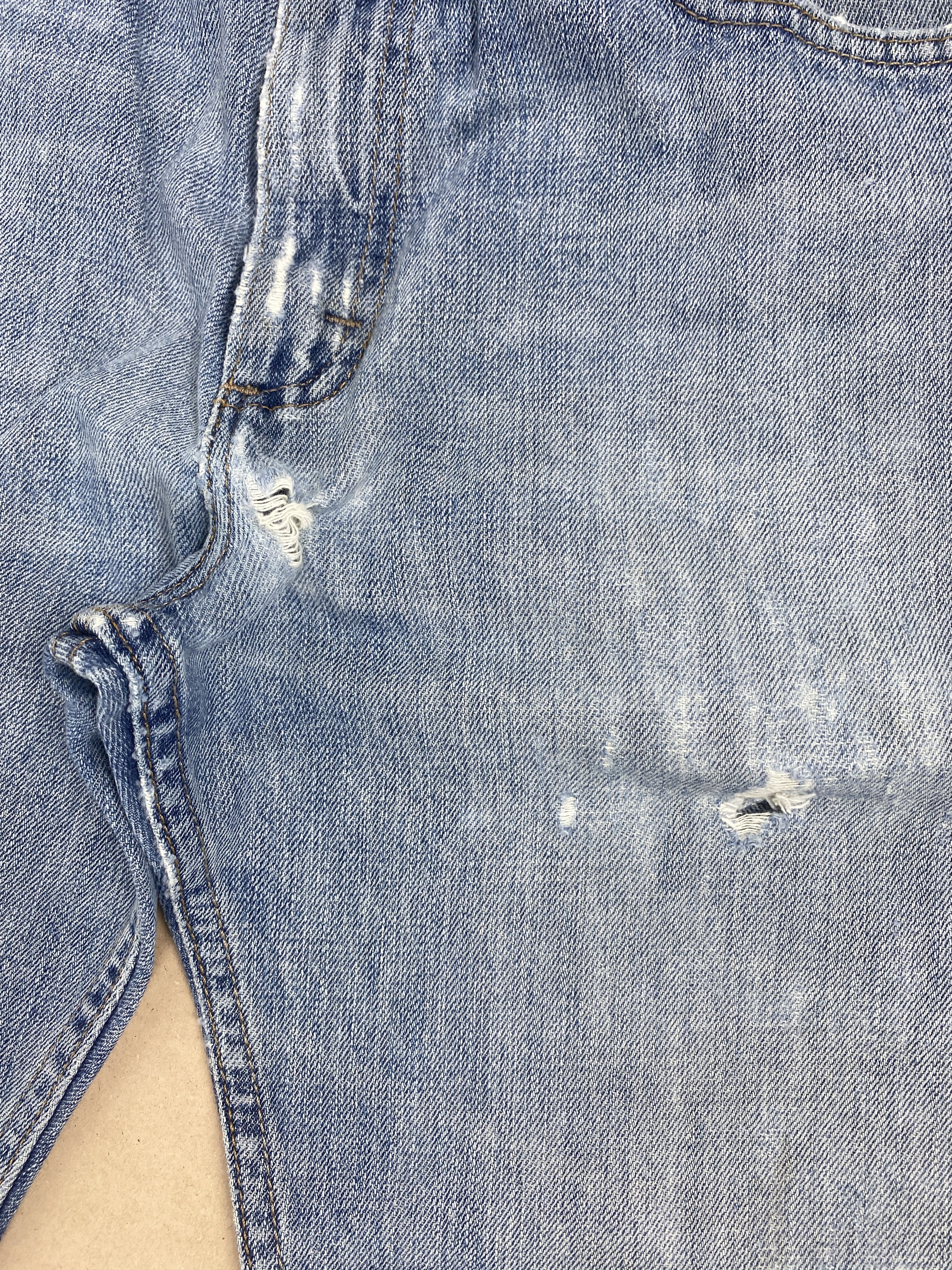 Lee Vintage Lee Straight Cut Faded Mid Wash Jeans Size US 32 / EU 48 - 3 Thumbnail