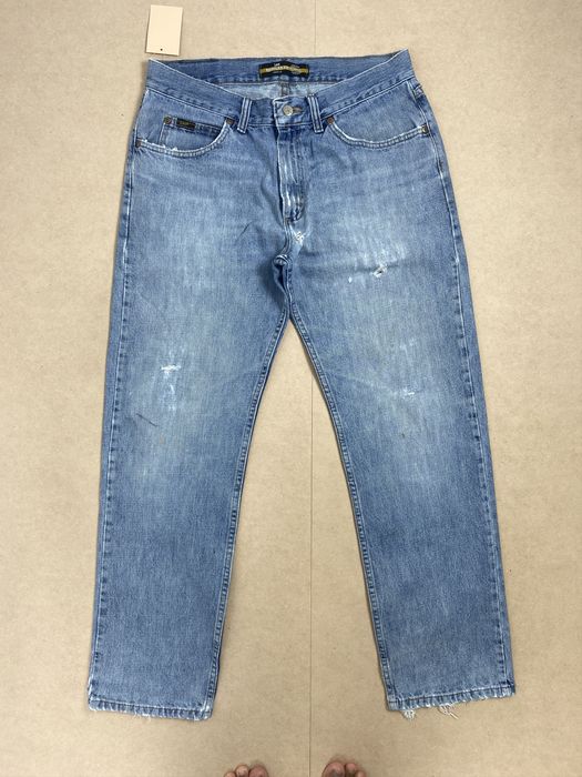 Vintage Vintage Lee Straight Cut Faded Mid Wash Jeans | Grailed