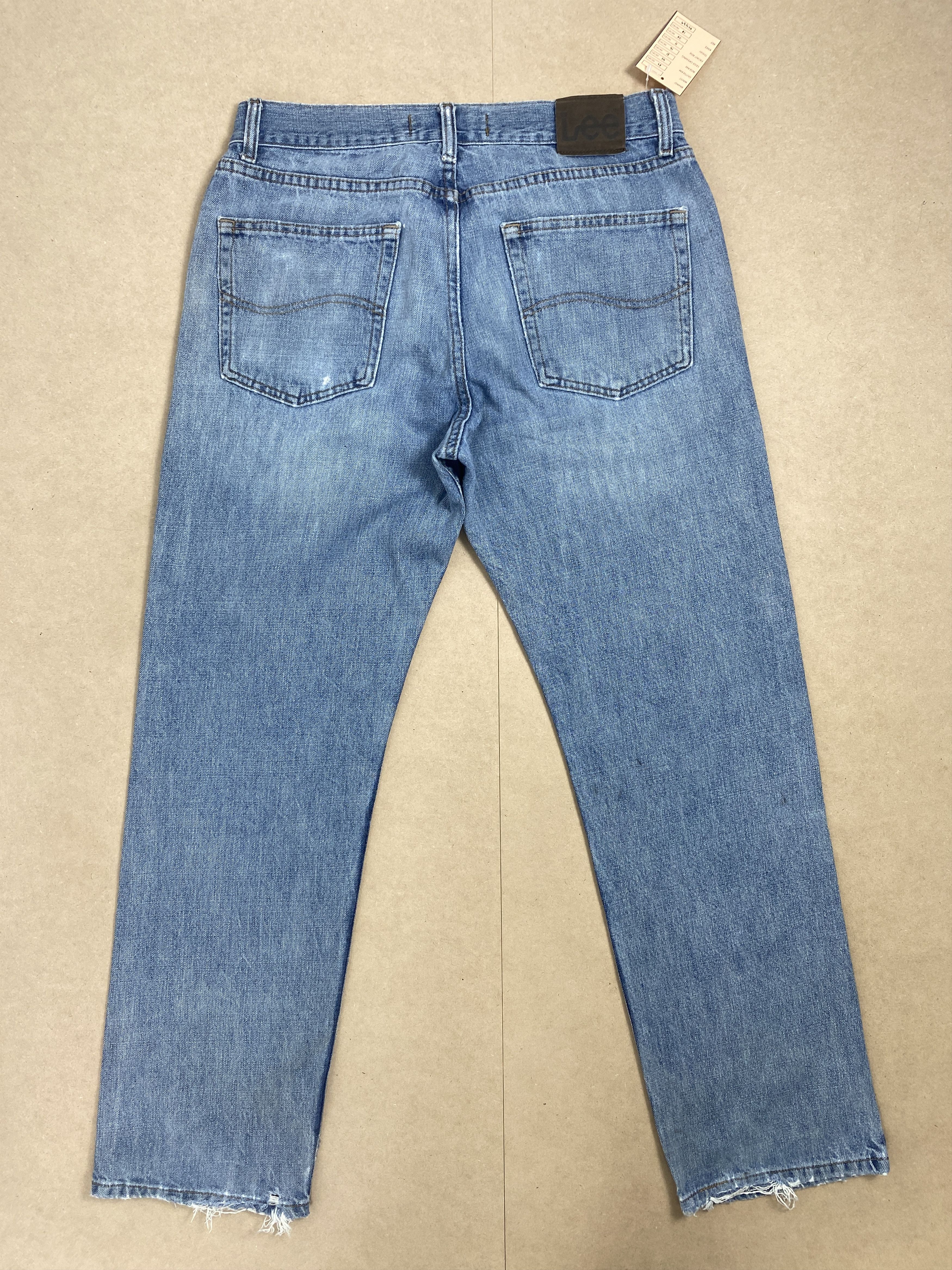 Lee Vintage Lee Straight Cut Faded Mid Wash Jeans Size US 32 / EU 48 - 6 Thumbnail