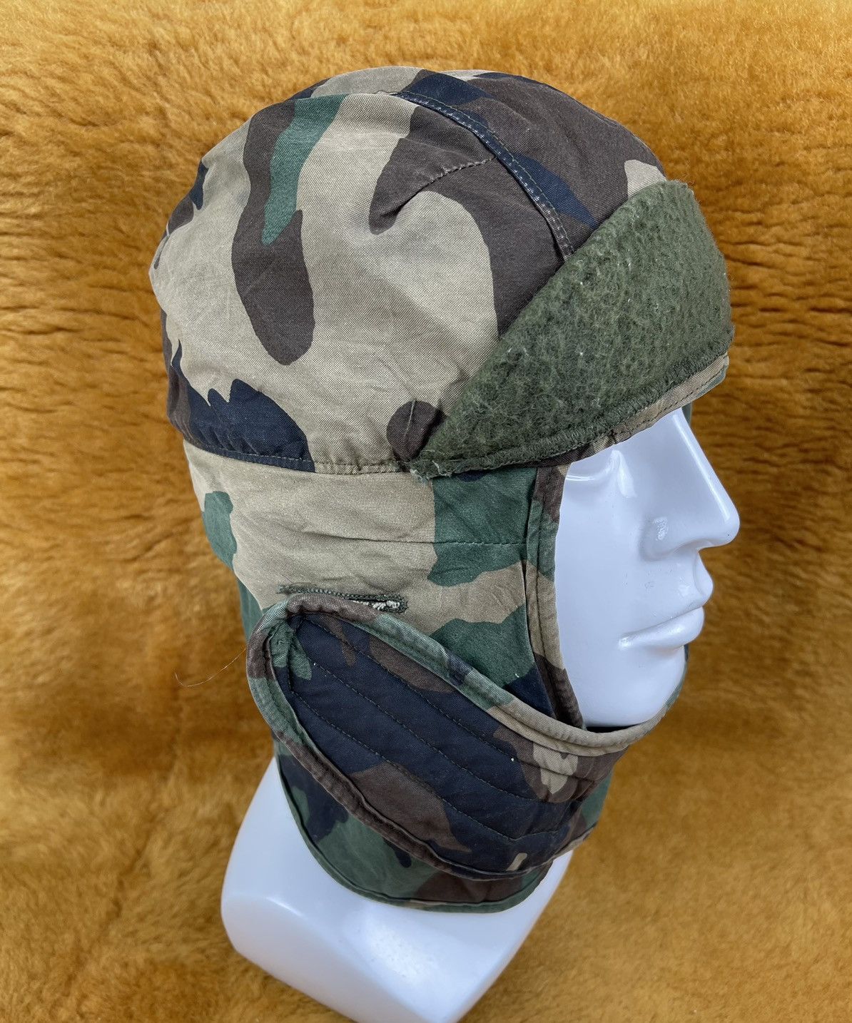Vintage vintage army trapper hat insulated helmet liner Size ONE SIZE - 3 Thumbnail