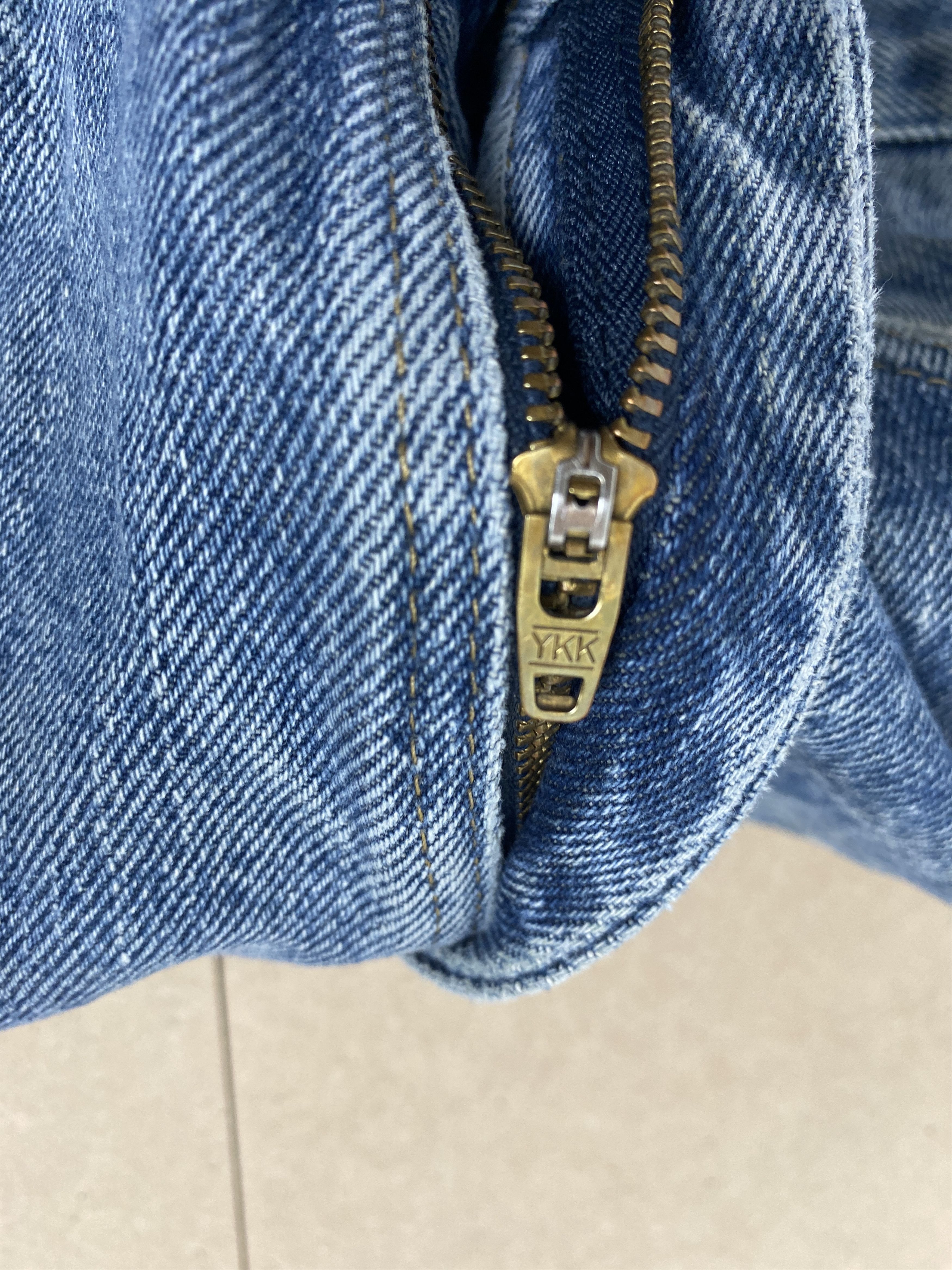 Vintage × Wrangler Vintage Wrangler Distressed Faded StraightCut Mid Wash Jeans Size US 31 - 13 Thumbnail
