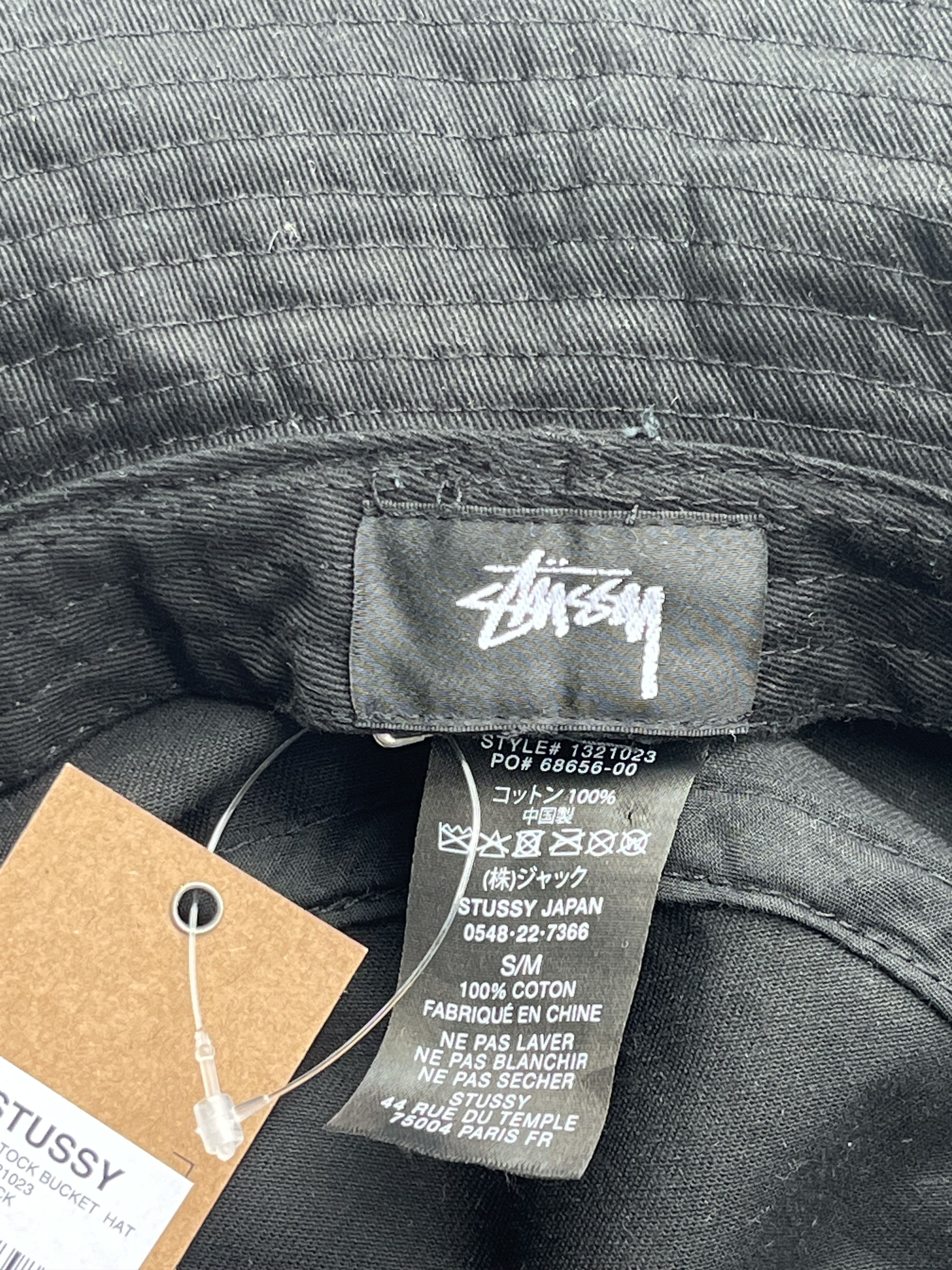 Stussy Stussy Japan Edition Mens Fisherman Stock Bucket Black Hat Size ONE SIZE - 10 Thumbnail
