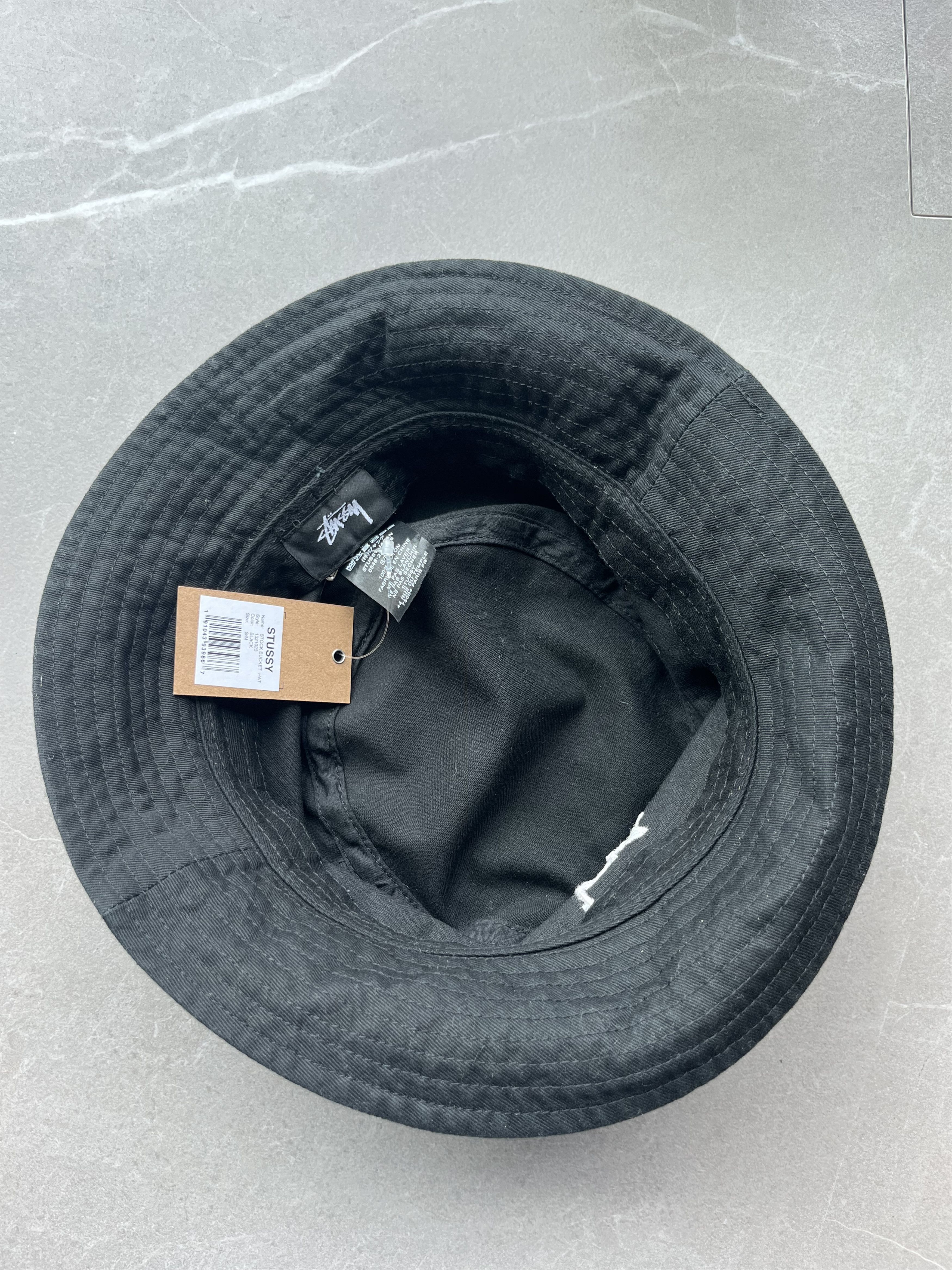 Stussy Stussy Japan Edition Mens Fisherman Stock Bucket Black Hat Size ONE SIZE - 4 Thumbnail