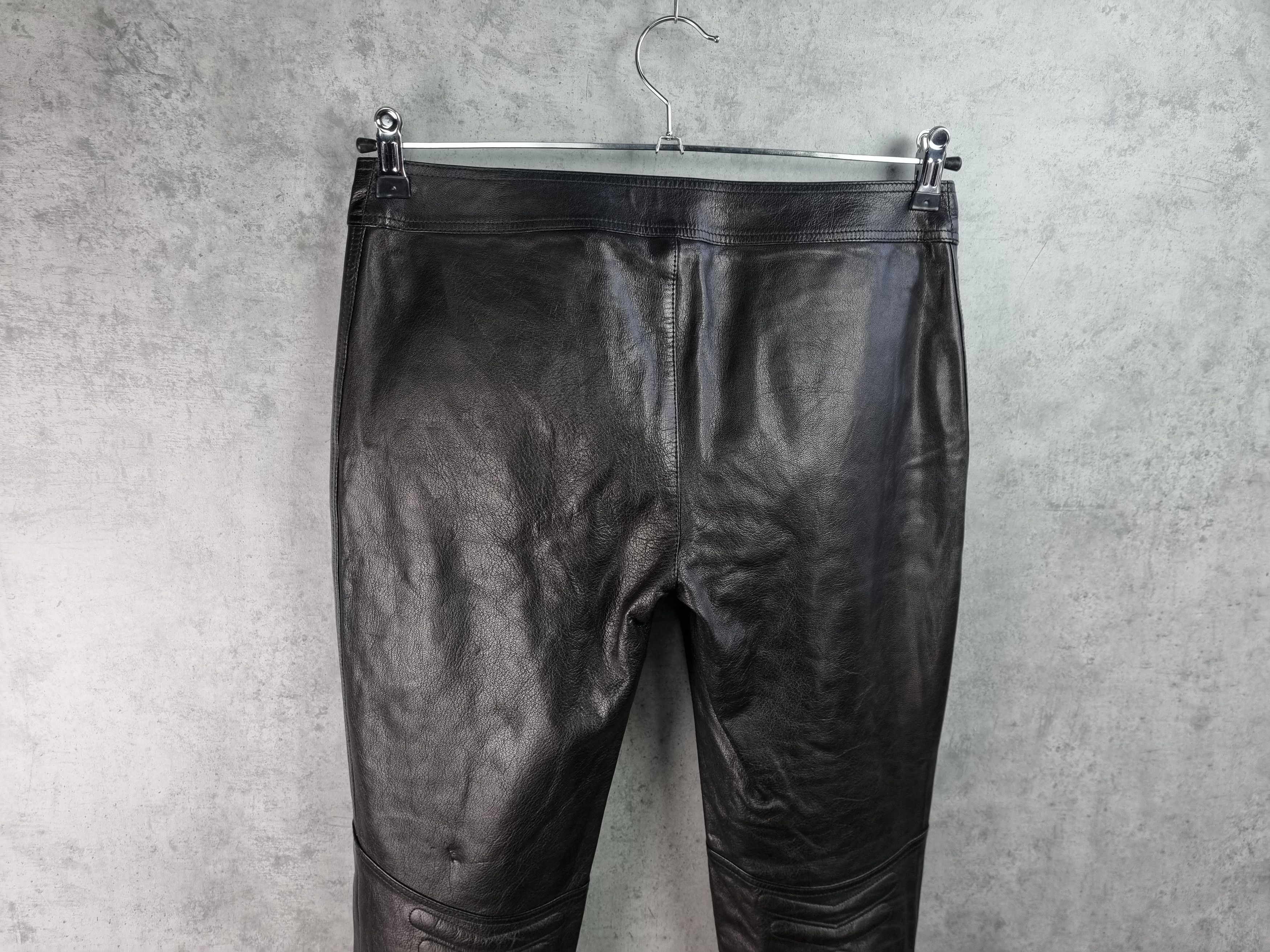 Gucci × Leather × Tom Ford 90s Gucci Leather Double Knees Biker Pants TOM FORD era Size US 32 / EU 48 - 5 Thumbnail