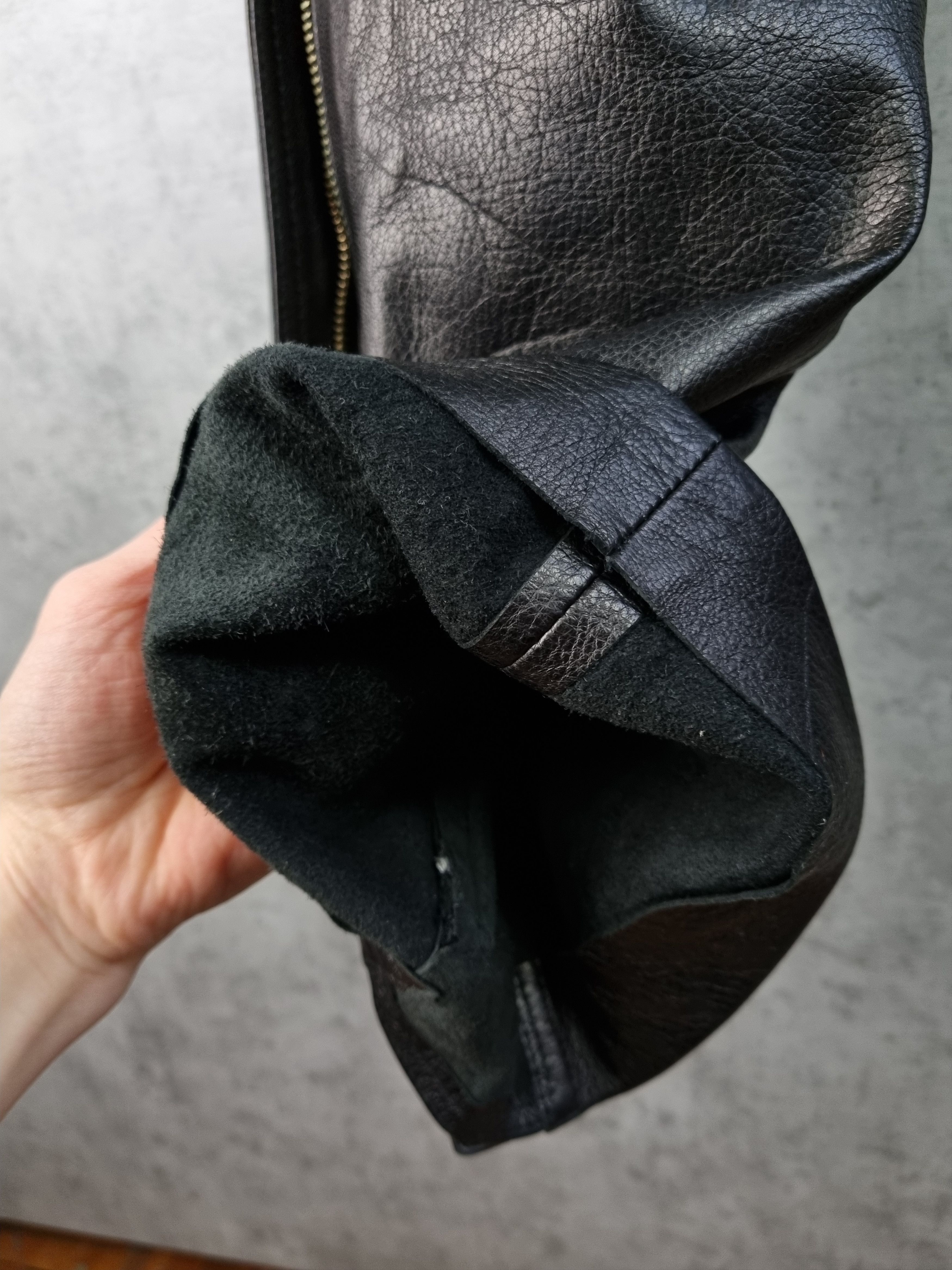 Gucci × Leather × Tom Ford 90s Gucci Leather Double Knees Biker Pants TOM FORD era Size US 32 / EU 48 - 17 Thumbnail