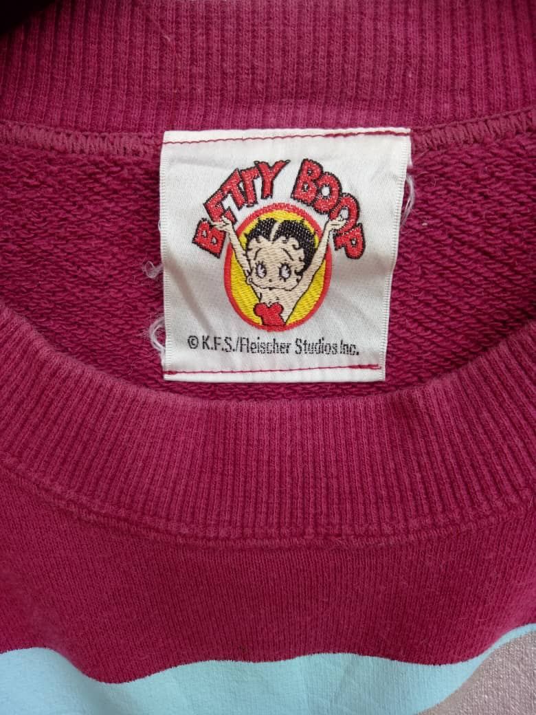 Vintage Vintage BETTY BOOP rare maroon sweatshirt Size US M / EU 48-50 / 2 - 4 Thumbnail