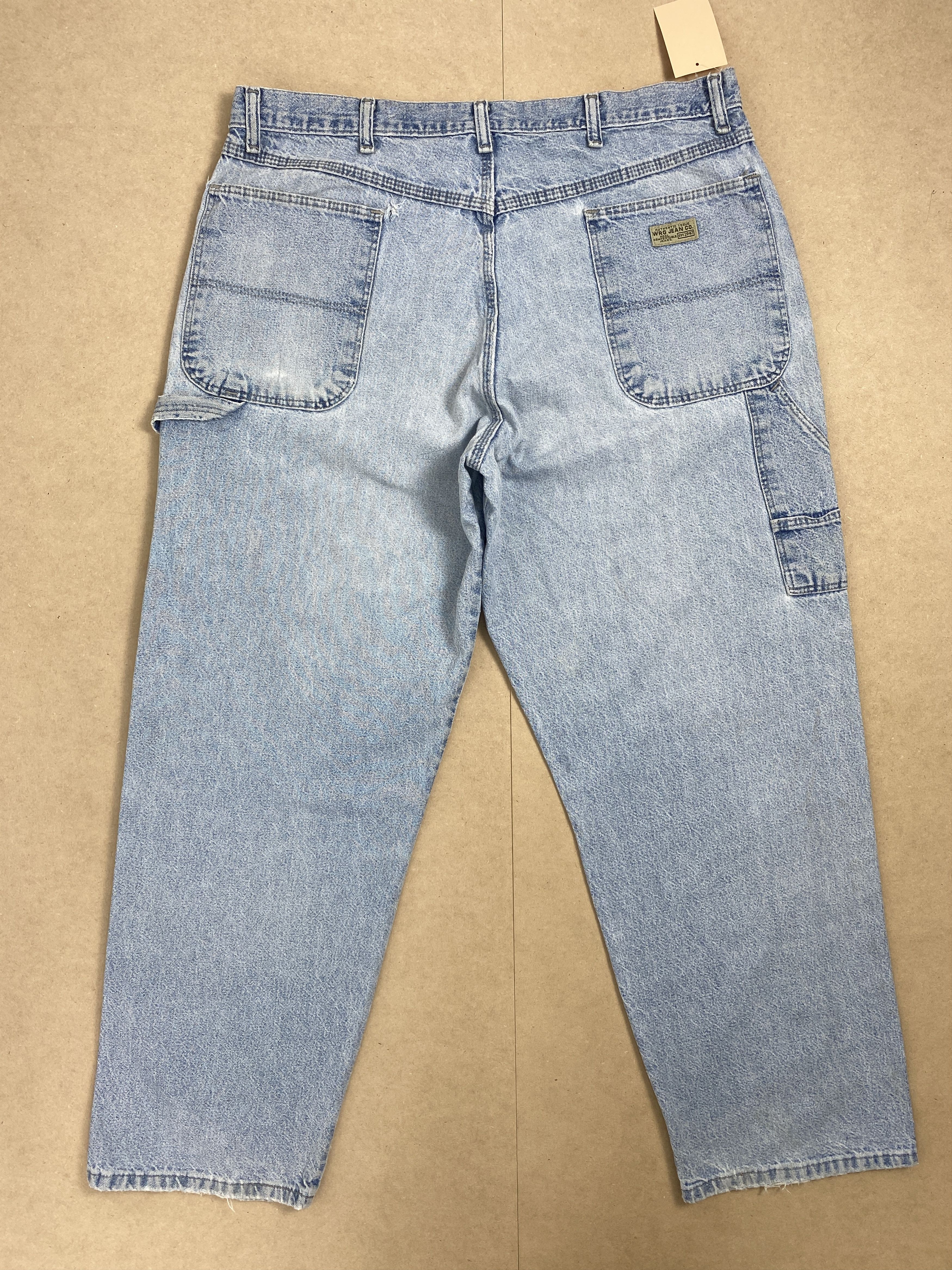 Vintage Vintage Wrangler Straight Cut Faded Light Wash Jeans Size US 36 / EU 52 - 5 Thumbnail
