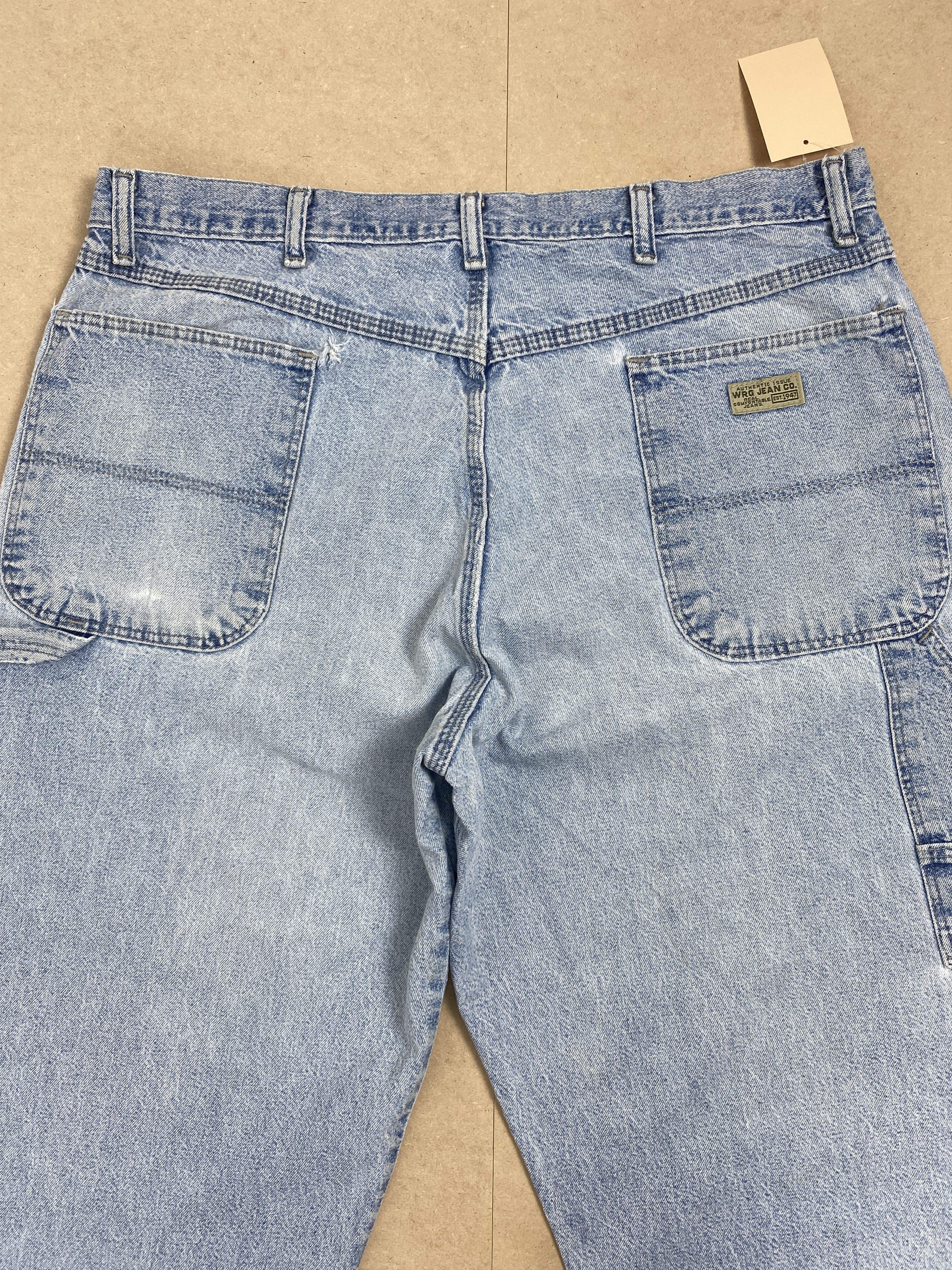Vintage Vintage Wrangler Straight Cut Faded Light Wash Jeans Size US 36 / EU 52 - 6 Thumbnail
