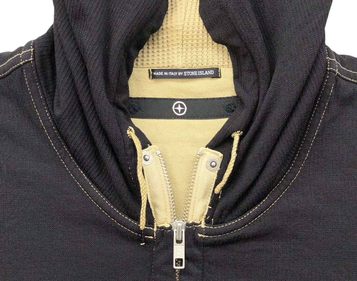 Stone Island Stone Island S.I Denim Patch Logo Black Hooded Jacket Size US M / EU 48-50 / 2 - 11 Thumbnail