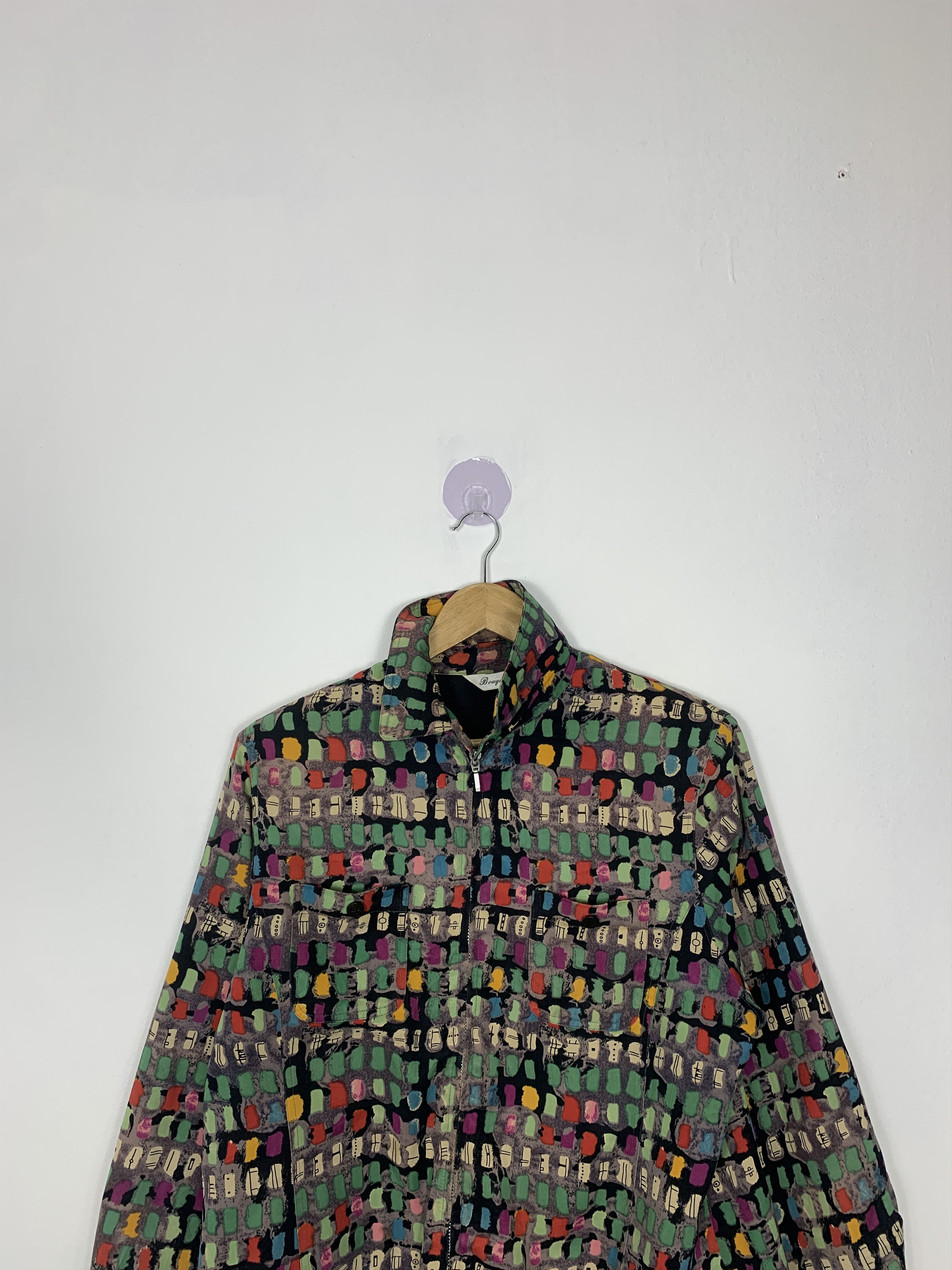 Japanese Brand Vintage BOUQUET Qiulted Lining Zip Up Jacket J0970 Size US S / EU 44-46 / 1 - 3 Thumbnail