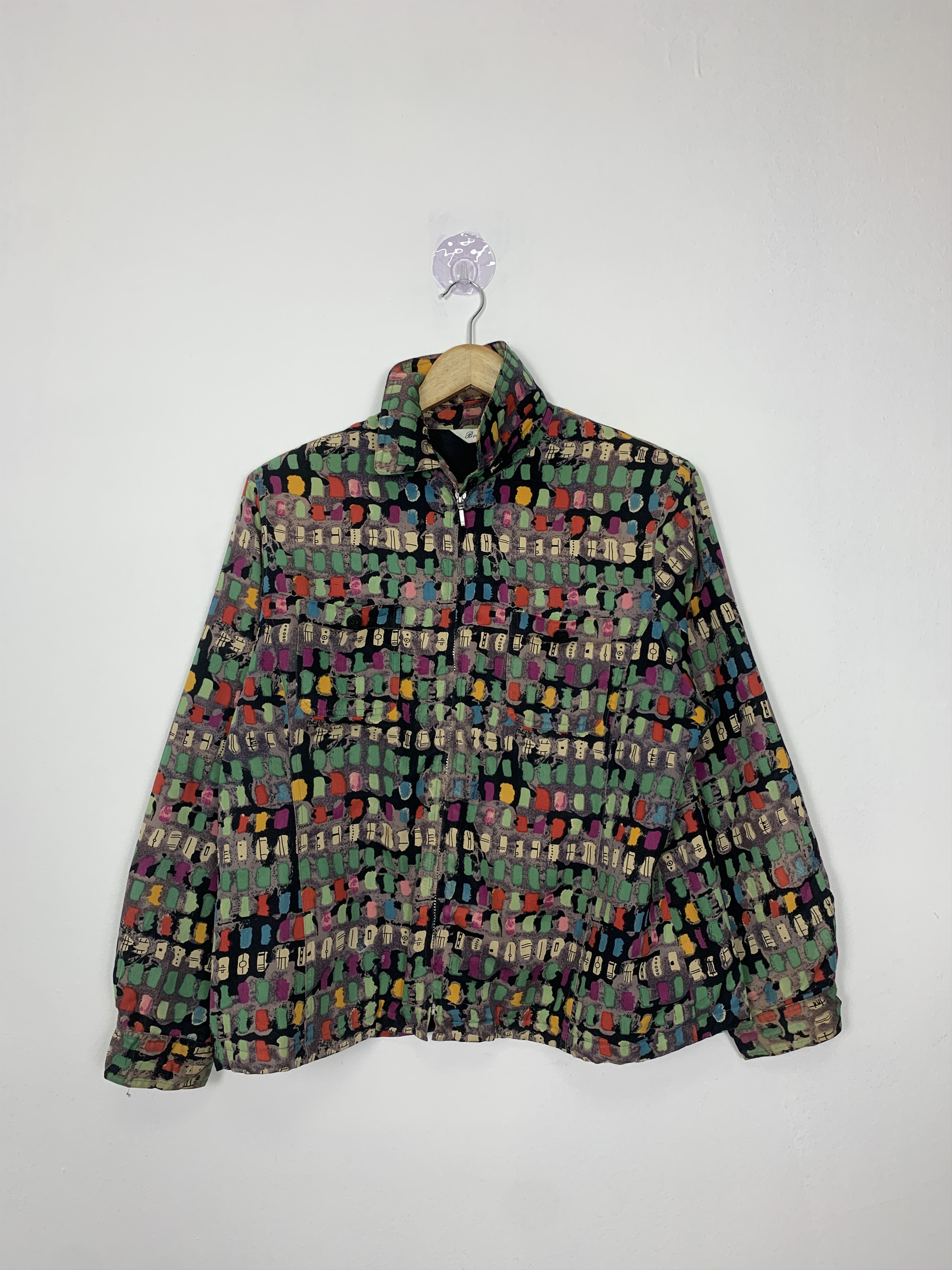 Japanese Brand Vintage BOUQUET Qiulted Lining Zip Up Jacket J0970 Size US S / EU 44-46 / 1 - 1 Thumbnail