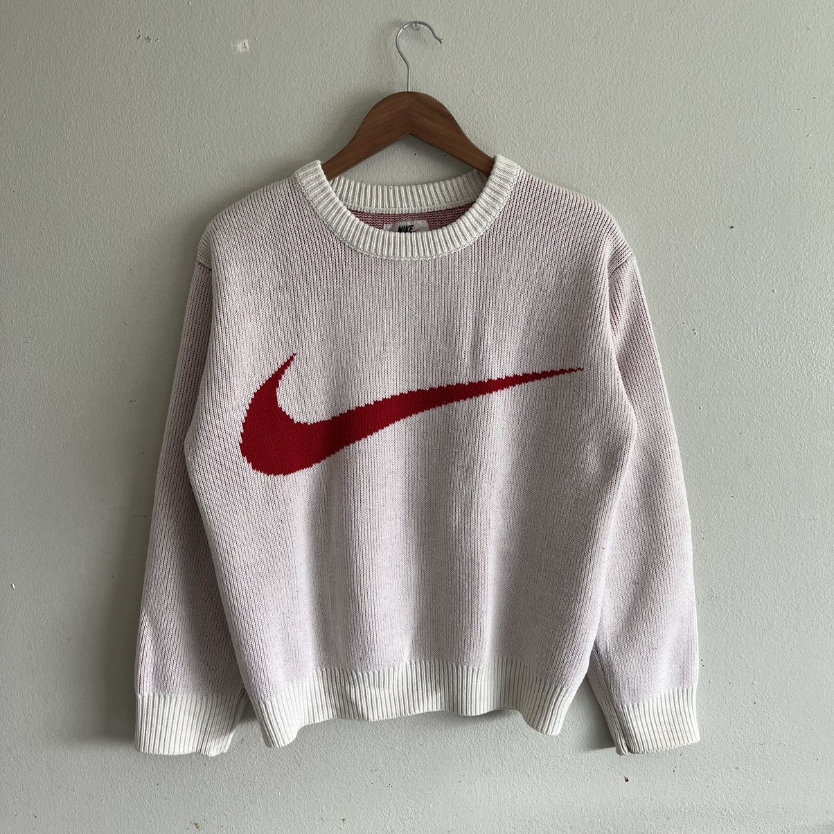 Supreme Nike Swoosh Sweater White Men's - SS19 - US