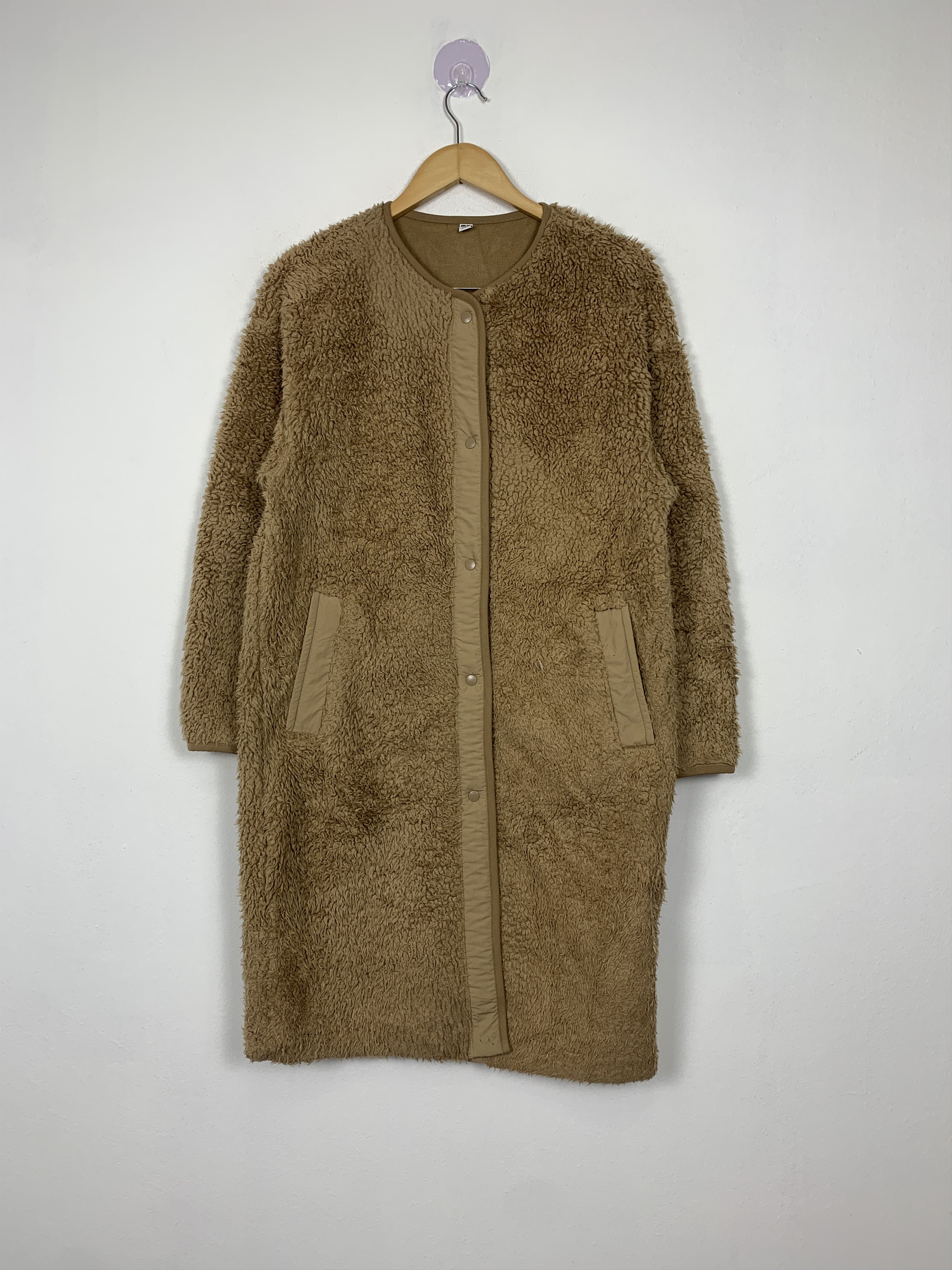Uniqlo Vintage Uniqlo Long Fleece Button Up Parkas J1453 Size XXL / US 16-18 / IT 52-54 - 1 Thumbnail