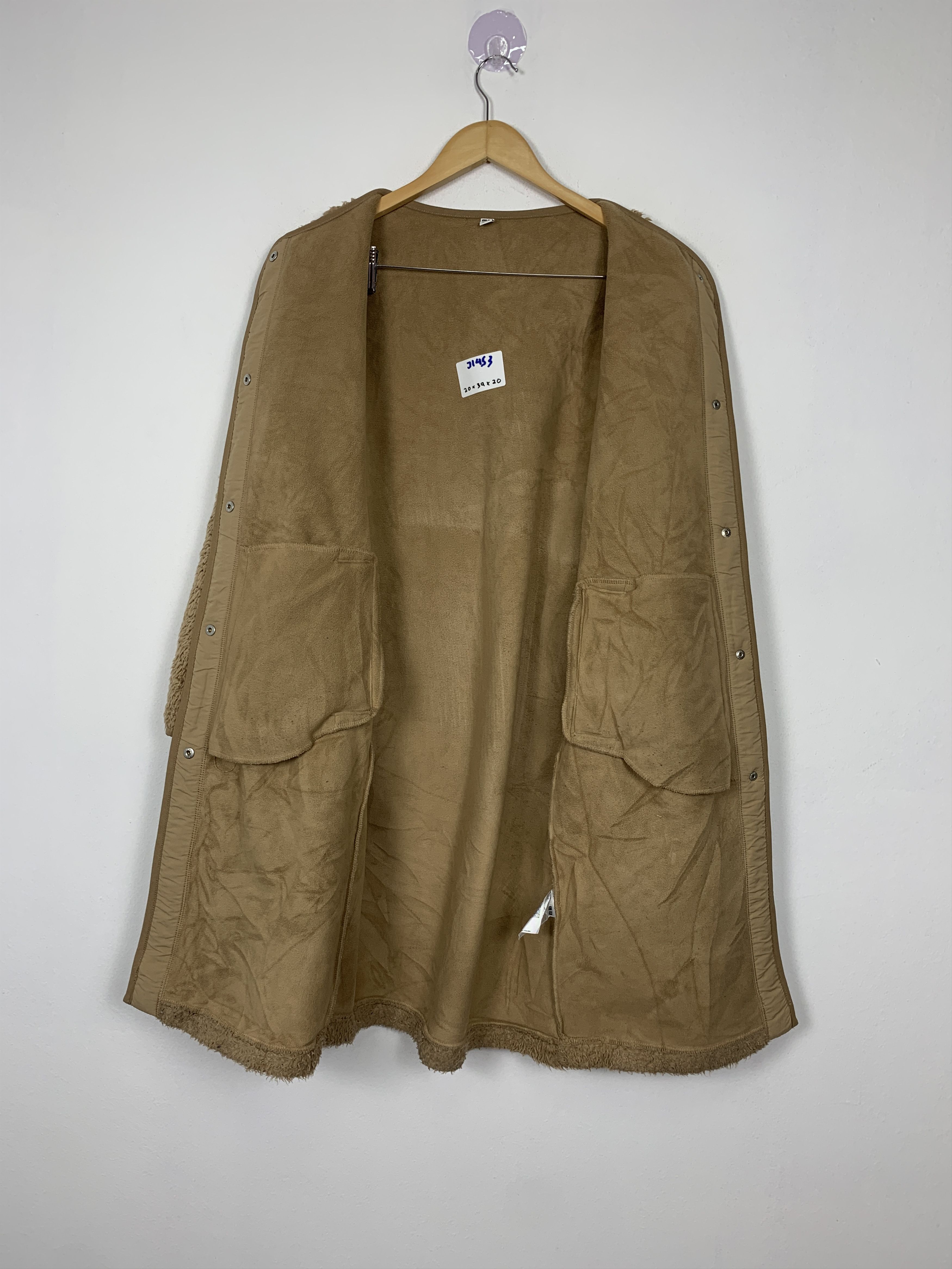 Uniqlo Vintage Uniqlo Long Fleece Button Up Parkas J1453 Size XXL / US 16-18 / IT 52-54 - 7 Thumbnail