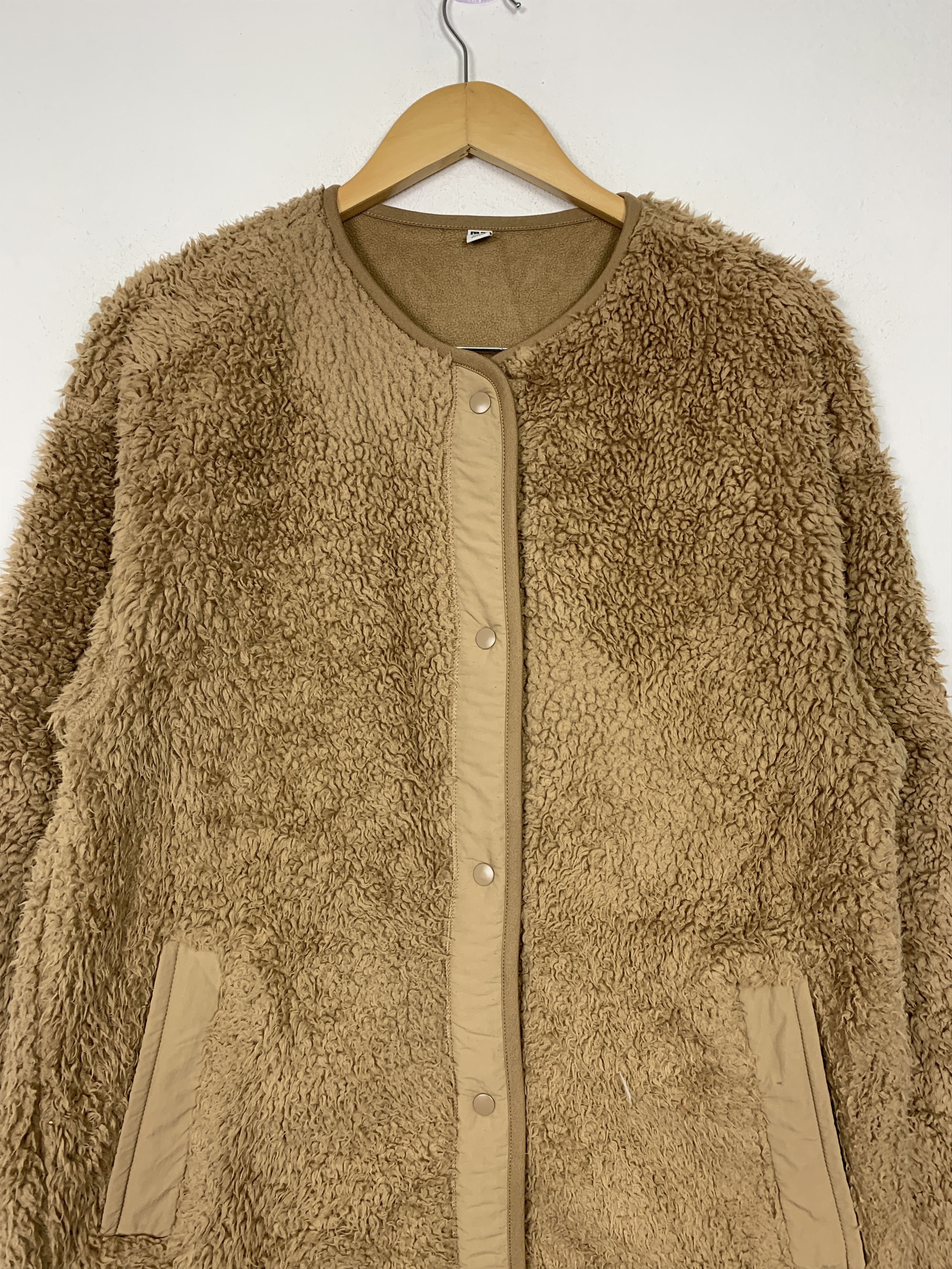 Uniqlo Vintage Uniqlo Long Fleece Button Up Parkas J1453 Size XXL / US 16-18 / IT 52-54 - 2 Thumbnail