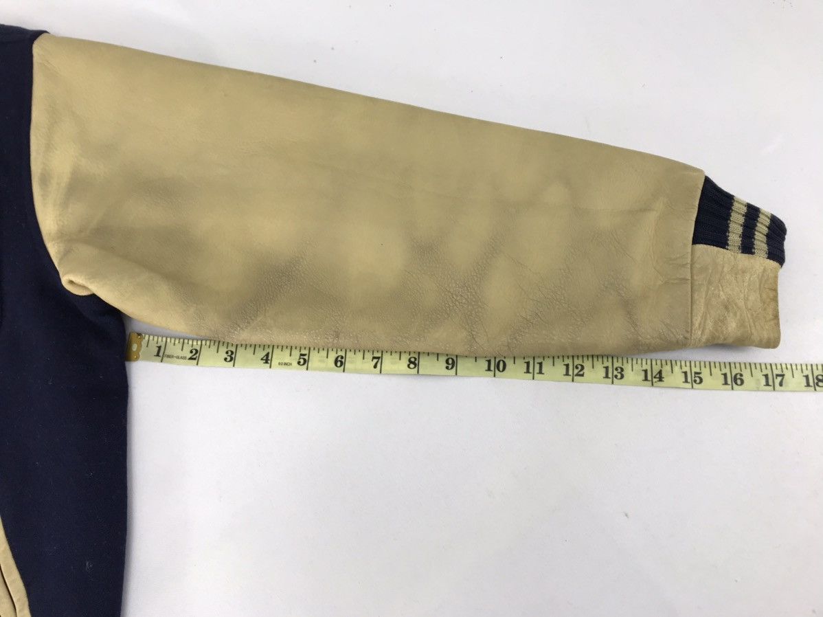 Leather 90s Varsity Jacket Scene Club American Flavor Heavy Wool Size US L / EU 52-54 / 3 - 12 Thumbnail