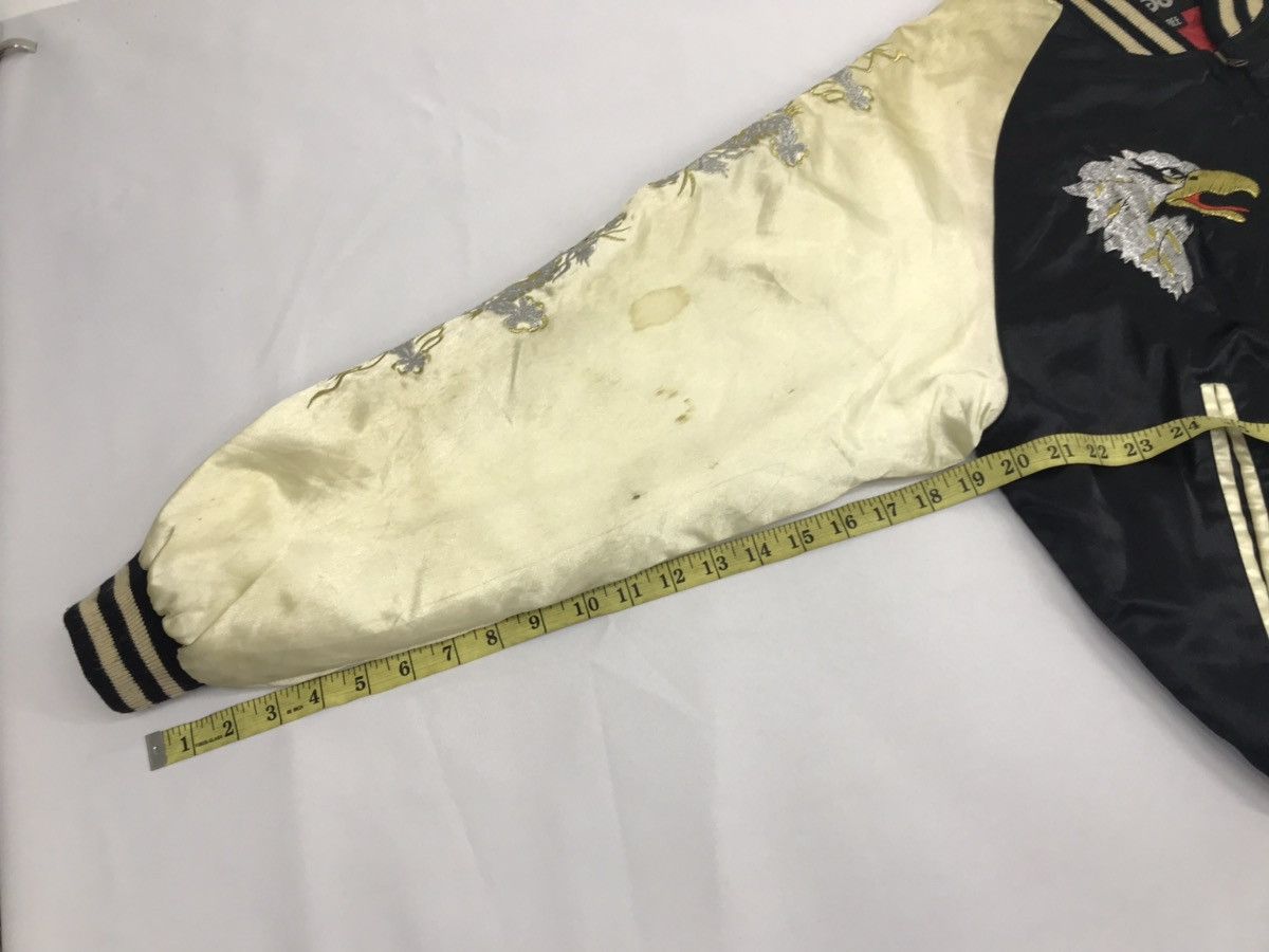 Japanese Brand Sukajan Souvenir Embroidery Dragon Satin Jacket Yokosuka Size US M / EU 48-50 / 2 - 13 Thumbnail
