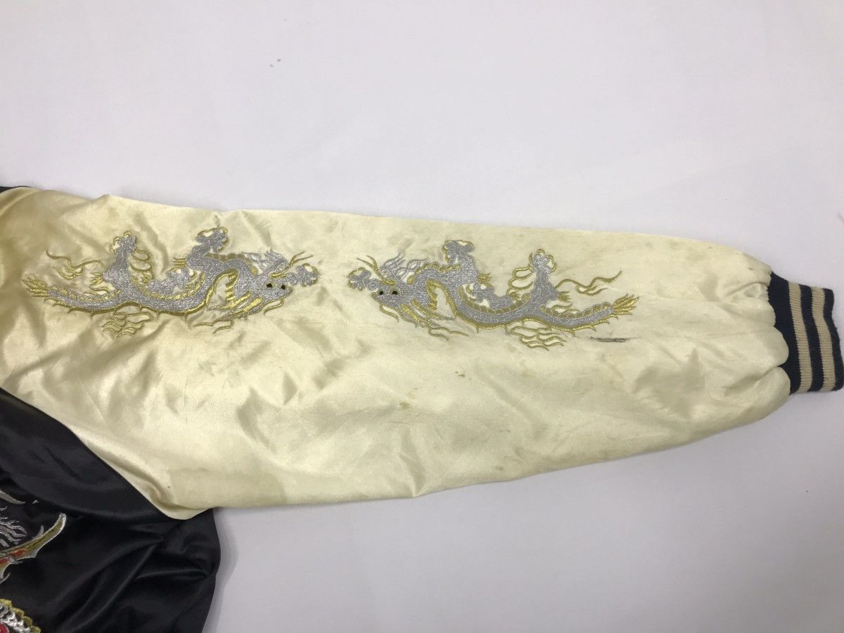 Japanese Brand Sukajan Souvenir Embroidery Dragon Satin Jacket Yokosuka Size US M / EU 48-50 / 2 - 12 Thumbnail