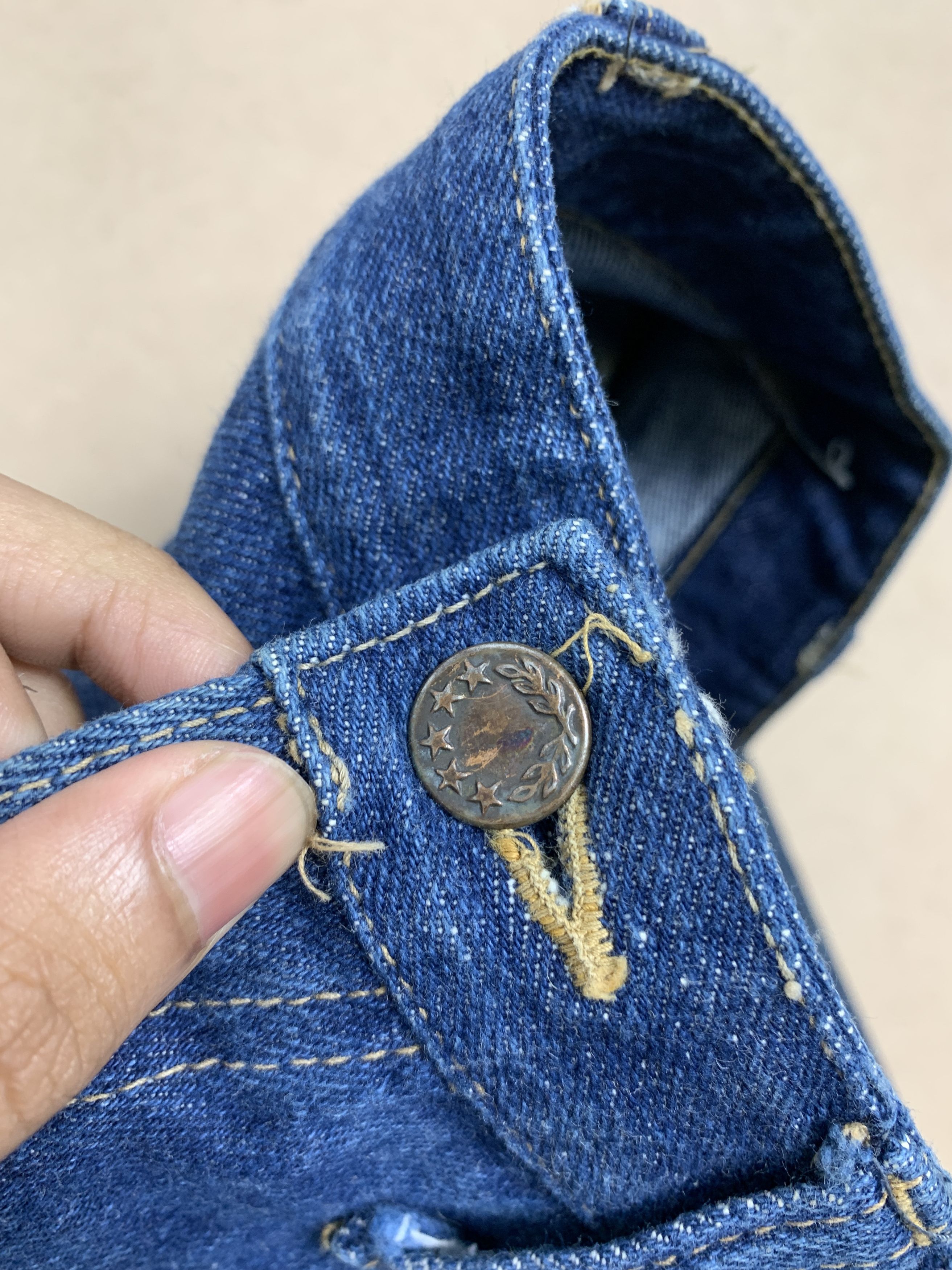 Japanese Brand Vintage 70s JAPANESE BRAND Bell Bottom Flare Jeans P0131 Size US 26 / EU 42 - 10 Thumbnail